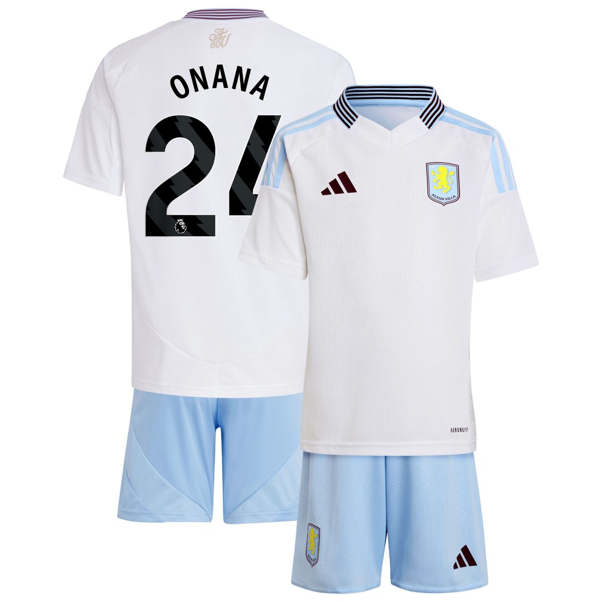aston villa adidas away mini kit 2024-25 with onana 24 printing Collection | Aston Villa Fan Shop