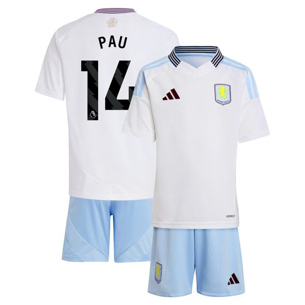 aston villa adidas away mini kit 2024-25 with pau 14 printing Collection | Aston Villa Fan Shop
