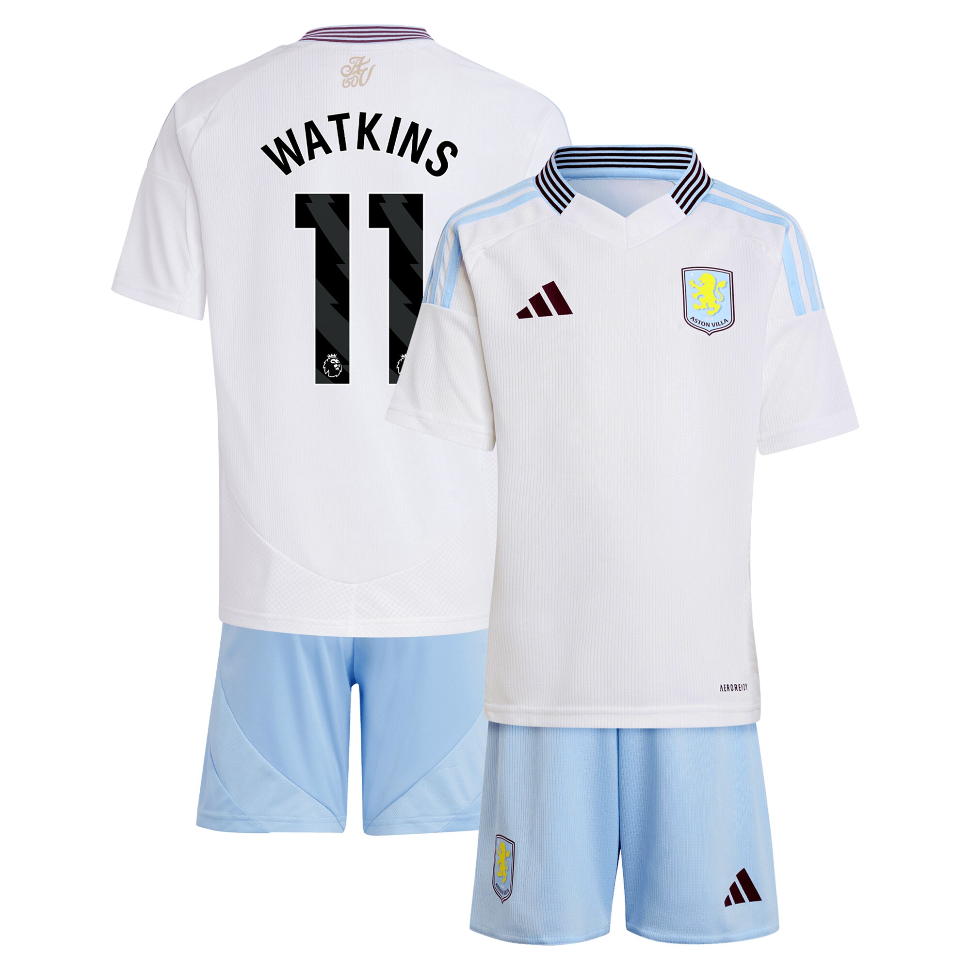 aston villa adidas away mini kit 2024-25 with watkins 11 printing Collection | Aston Villa Fan Shop