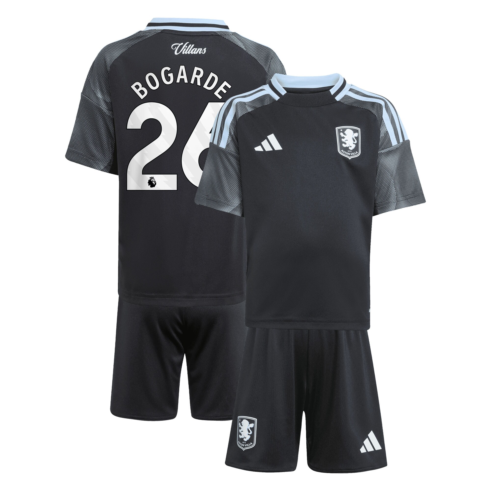 aston villa adidas away mini kit 2025-26 with bogarde 26 printing Collection | Aston Villa Fan Shop