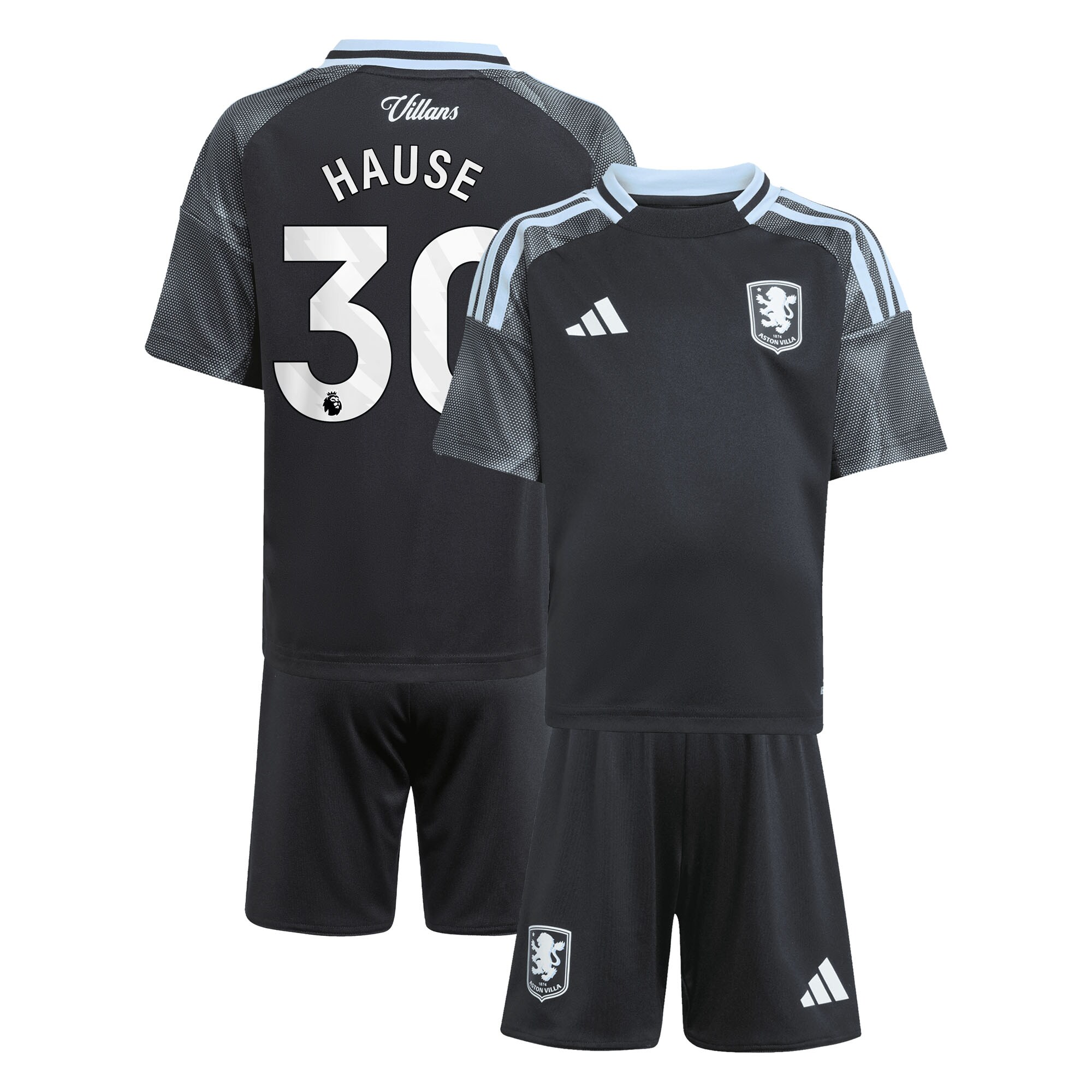 aston villa adidas away mini kit 2025-26 with hause 30 printing Collection | Aston Villa Fan Shop