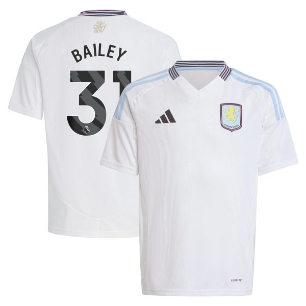 aston villa adidas away shirt 2024-25 – kids with bailey 31 printing Collection | Aston Villa Fan Shop