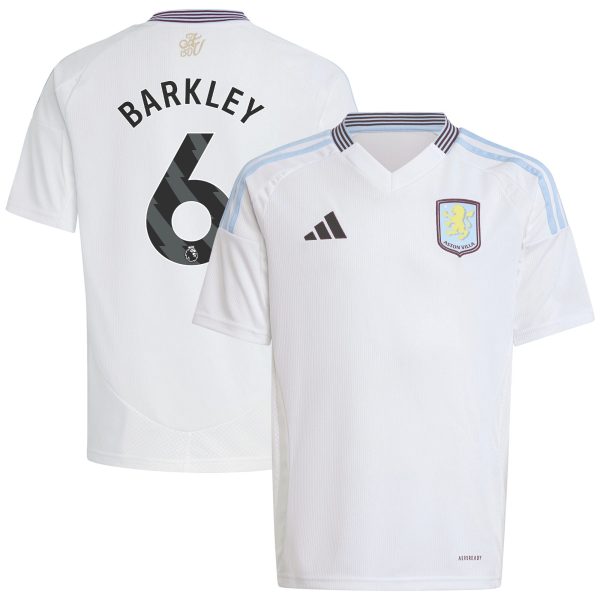 aston villa adidas away shirt 2024-25 – kids with barkley 6 printing Collection | Aston Villa Fan Shop
