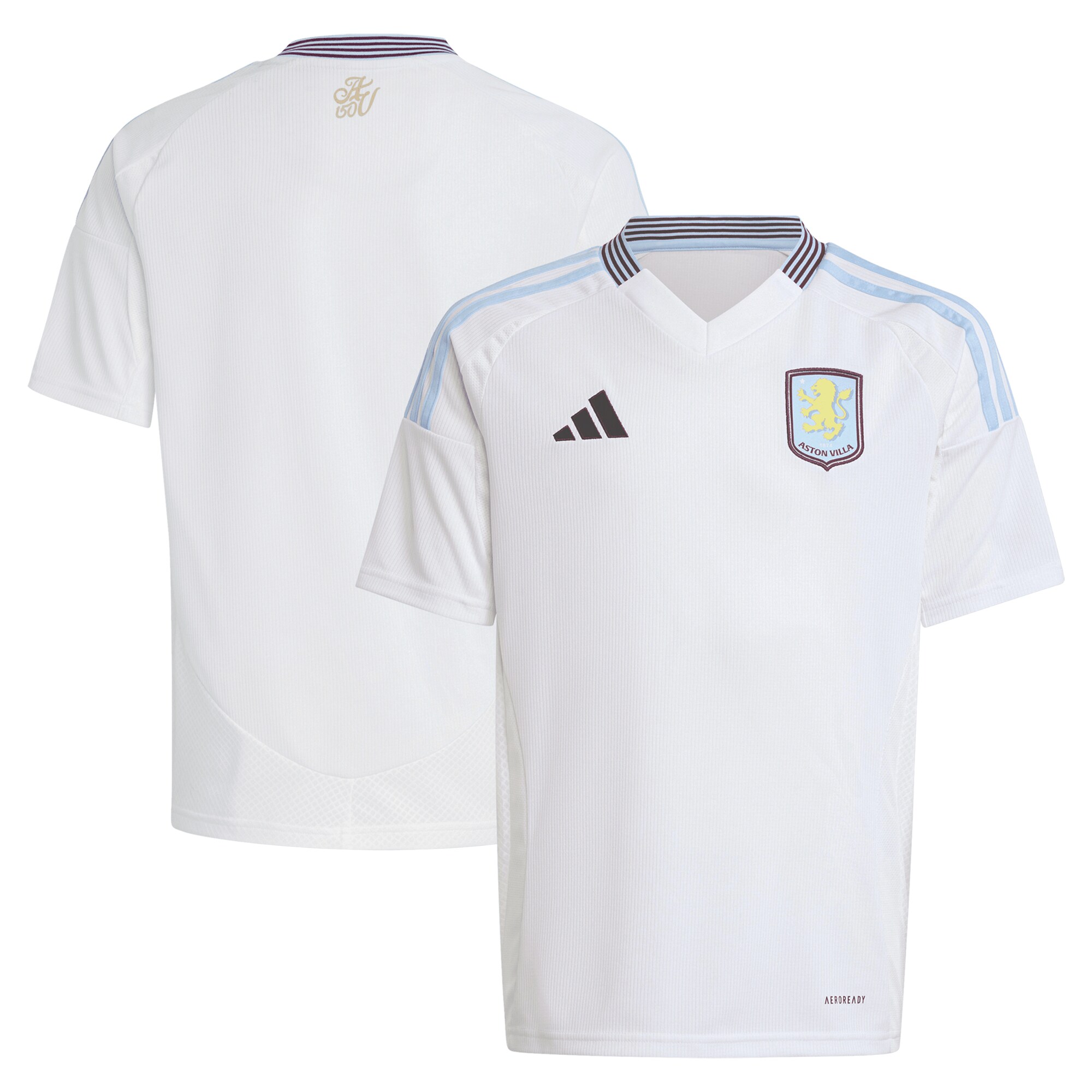 aston villa adidas away shirt 2024-25 – kids with custom printing Collection | Aston Villa Fan Shop