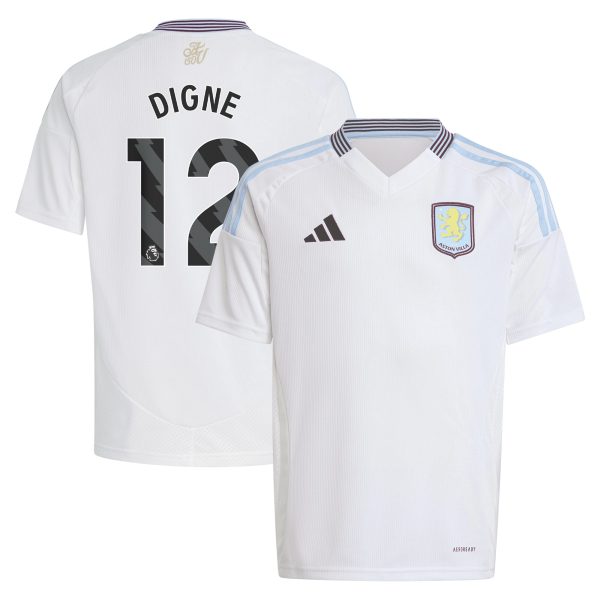 aston villa adidas away shirt 2024-25 – kids with digne 12 printing Collection | Aston Villa Fan Shop