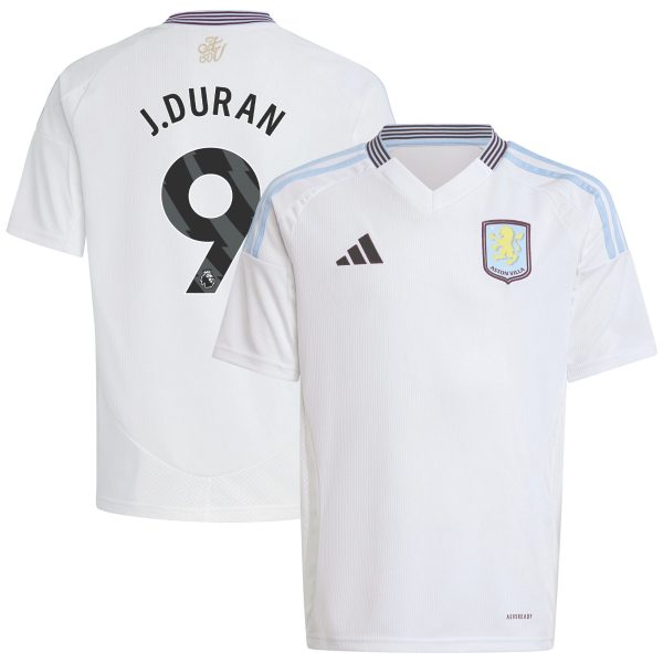 aston villa adidas away shirt 2024-25 – kids with j.duran 9 printing Collection | Aston Villa Fan Shop