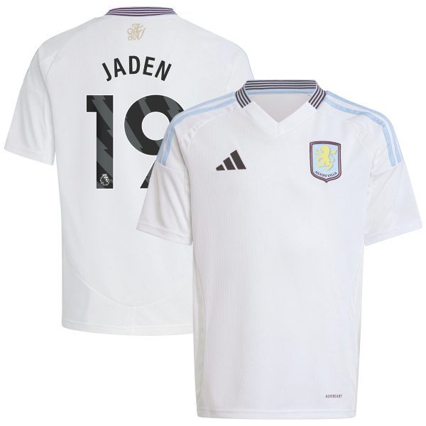 aston villa adidas away shirt 2024-25 – kids with jaden 19 printing Collection | Aston Villa Fan Shop