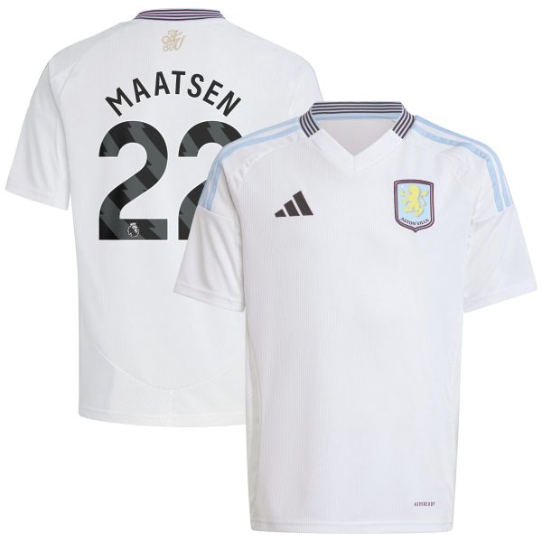 aston villa adidas away shirt 2024-25 – kids with maatsen 22 printing Collection | Aston Villa Fan Shop
