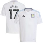 aston villa adidas away shirt 2024-25 – kids with malen 17 printing Collection | Aston Villa Fan Shop