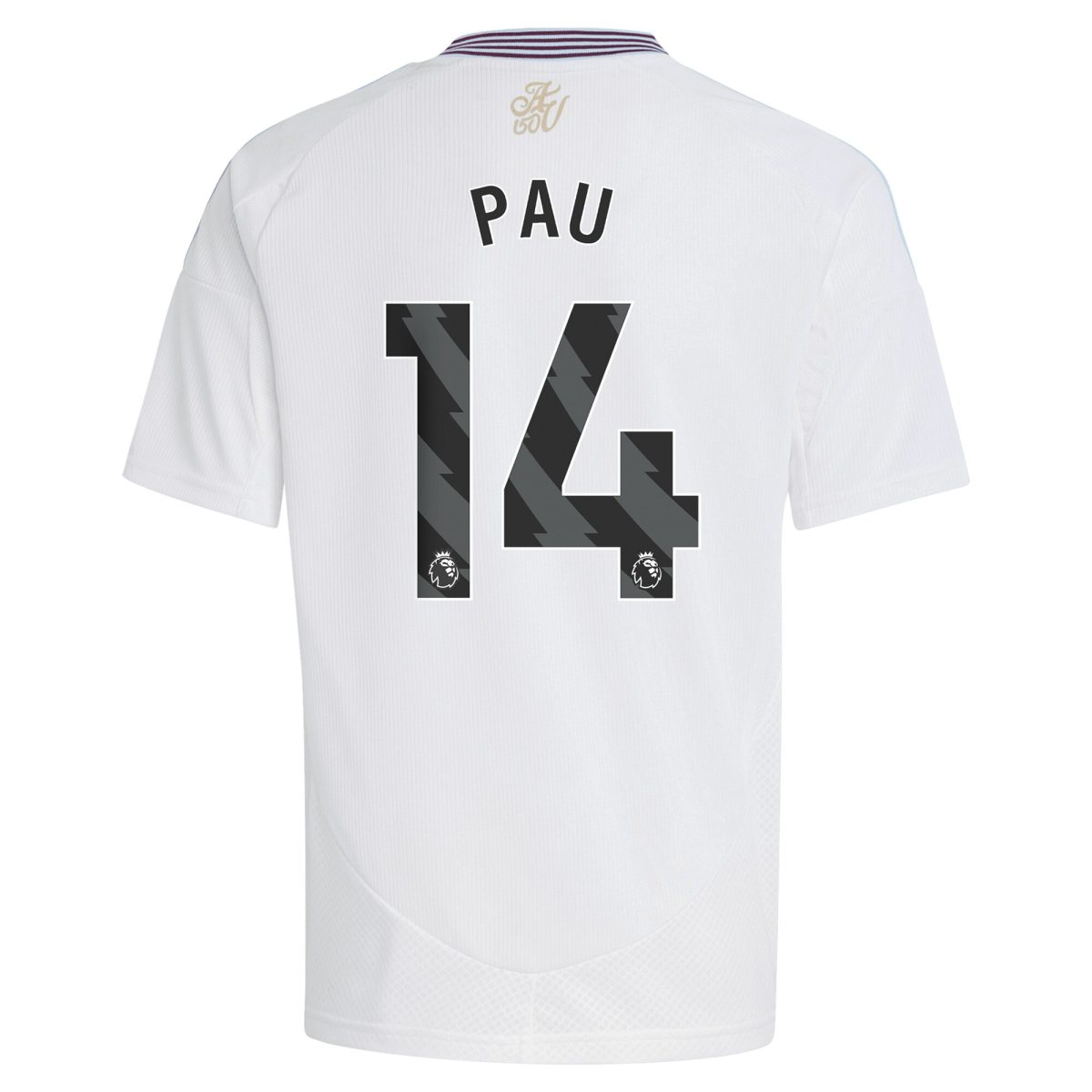 aston villa adidas away shirt 2024-25 – kids with pau 14 printing Collection | Aston Villa Fan Shop