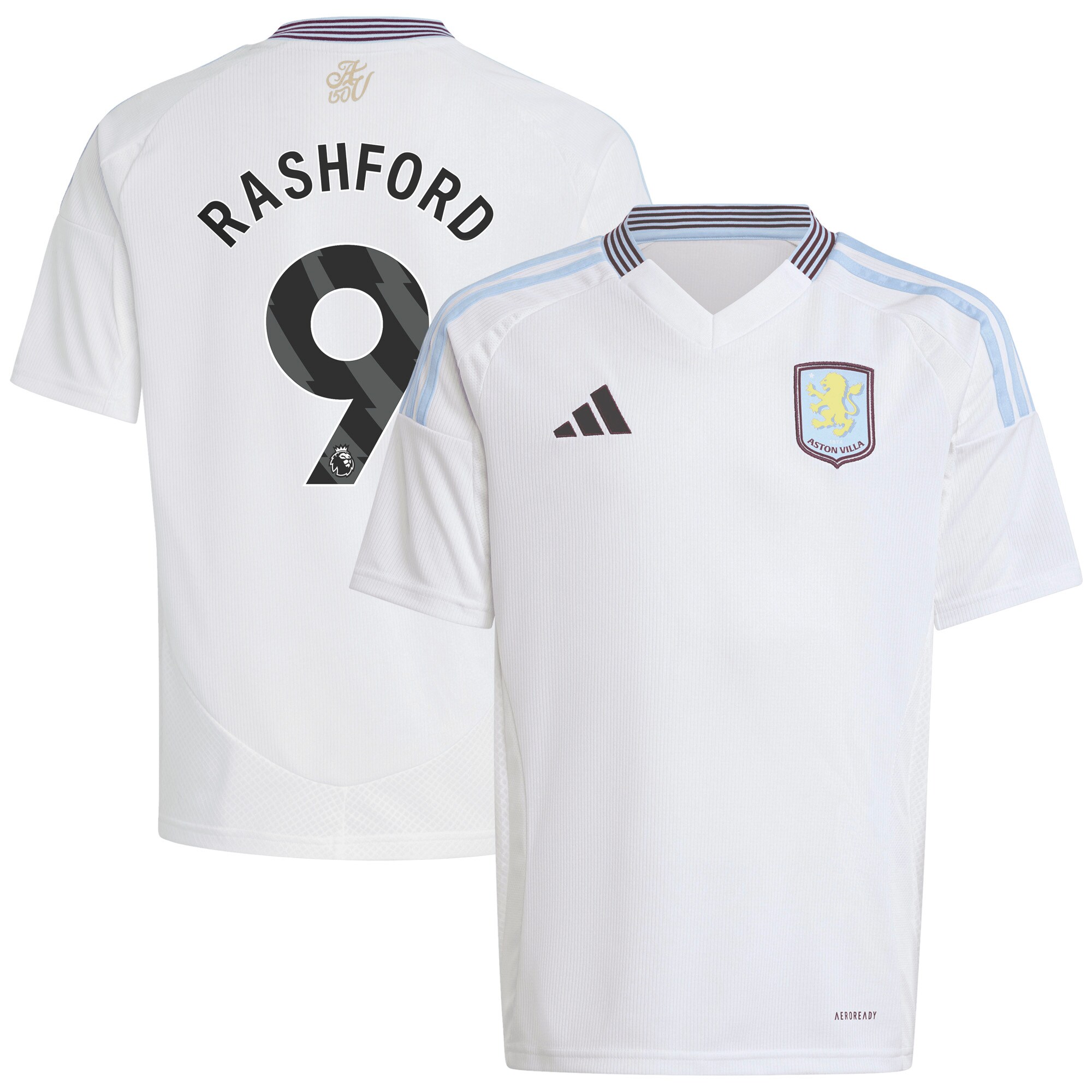 aston villa adidas away shirt 2024-25 – kids with rashford 9 printing Collection | Aston Villa Fan Shop