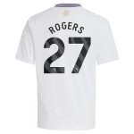 aston villa adidas away shirt 2024-25 – kids with rogers 27 printing Collection | Aston Villa Fan Shop