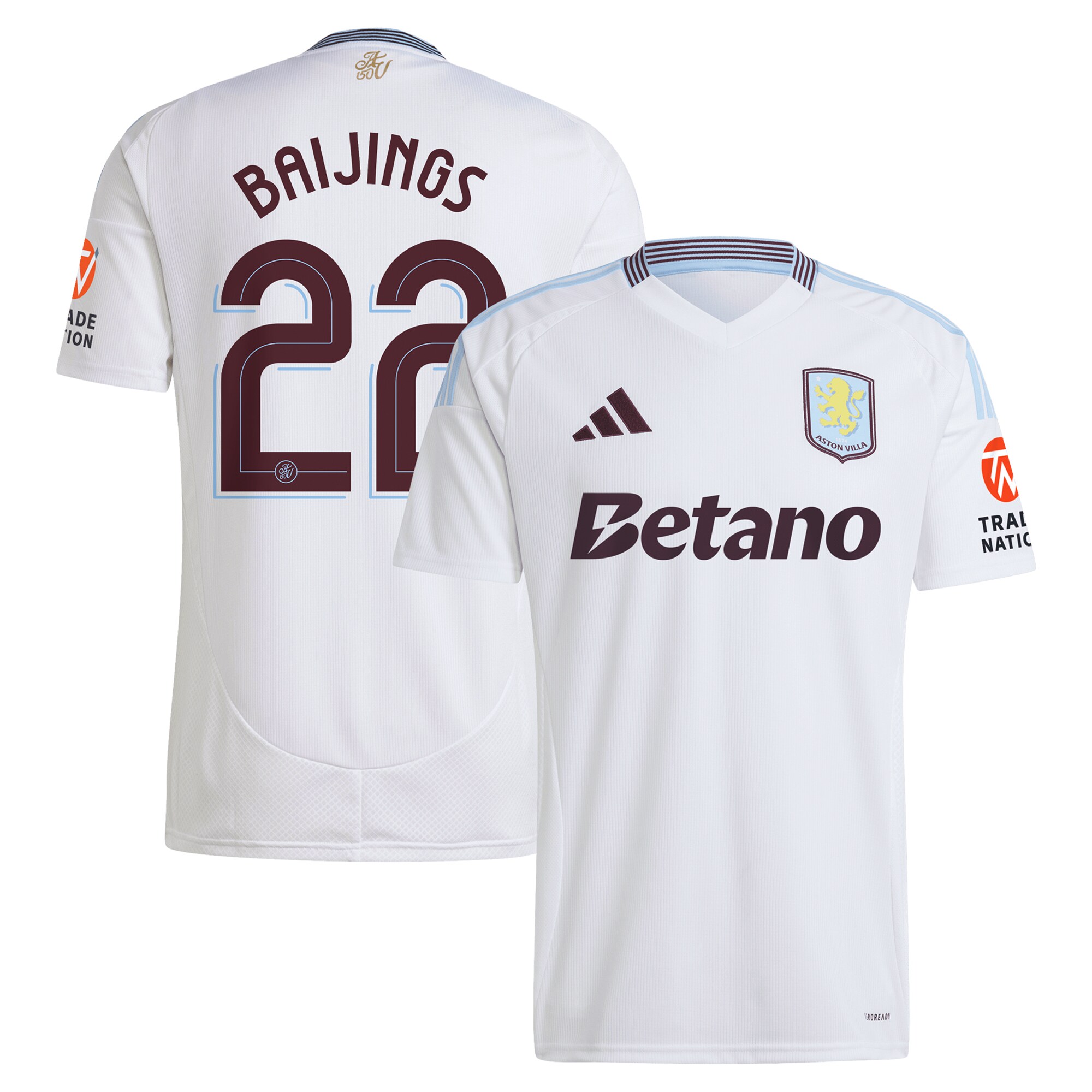 aston villa adidas away shirt 2024-25 with baijings 22 cup printing Collection | Aston Villa Fan Shop