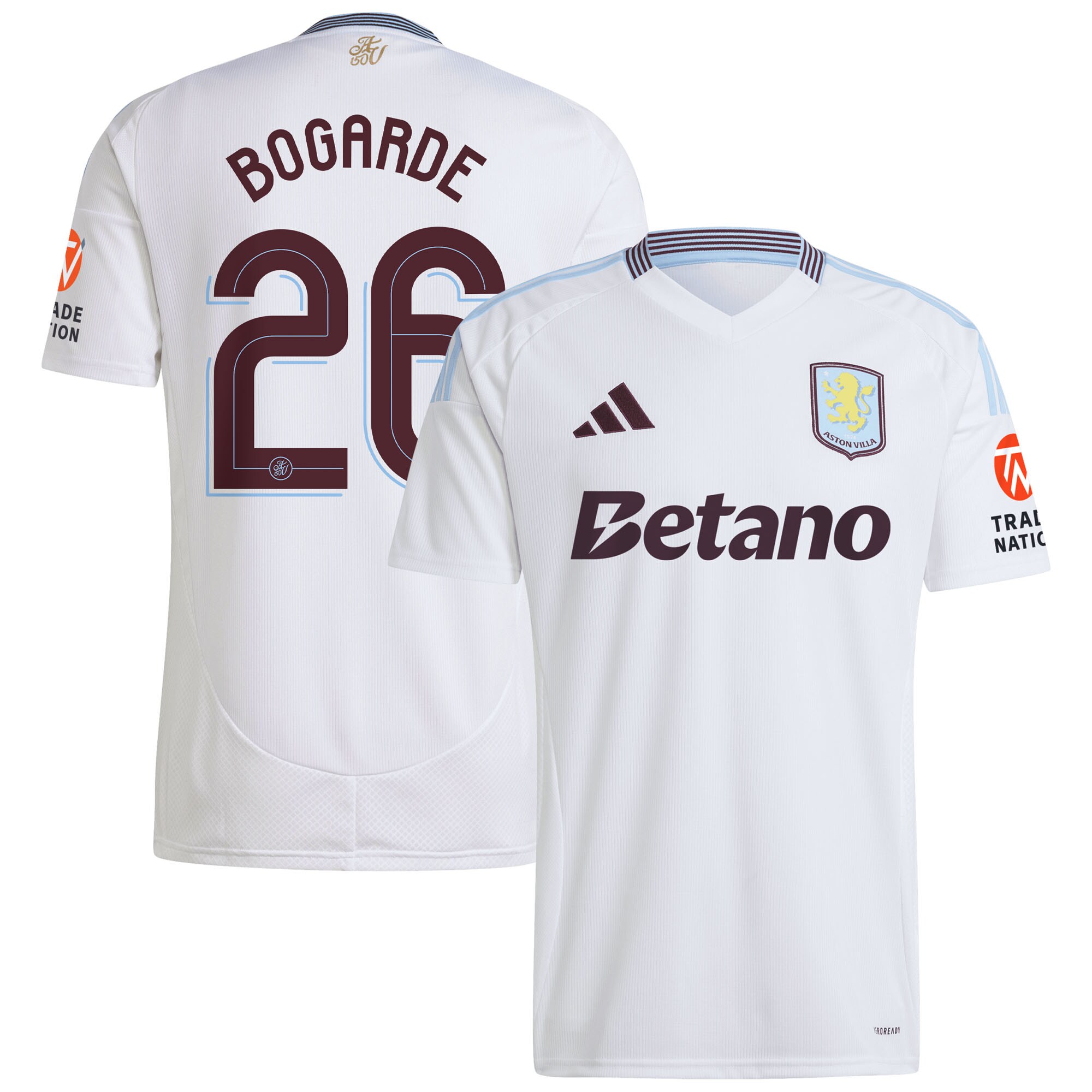 aston villa adidas away shirt 2024-25 with bogarde 26 cup printing Collection | Aston Villa Fan Shop