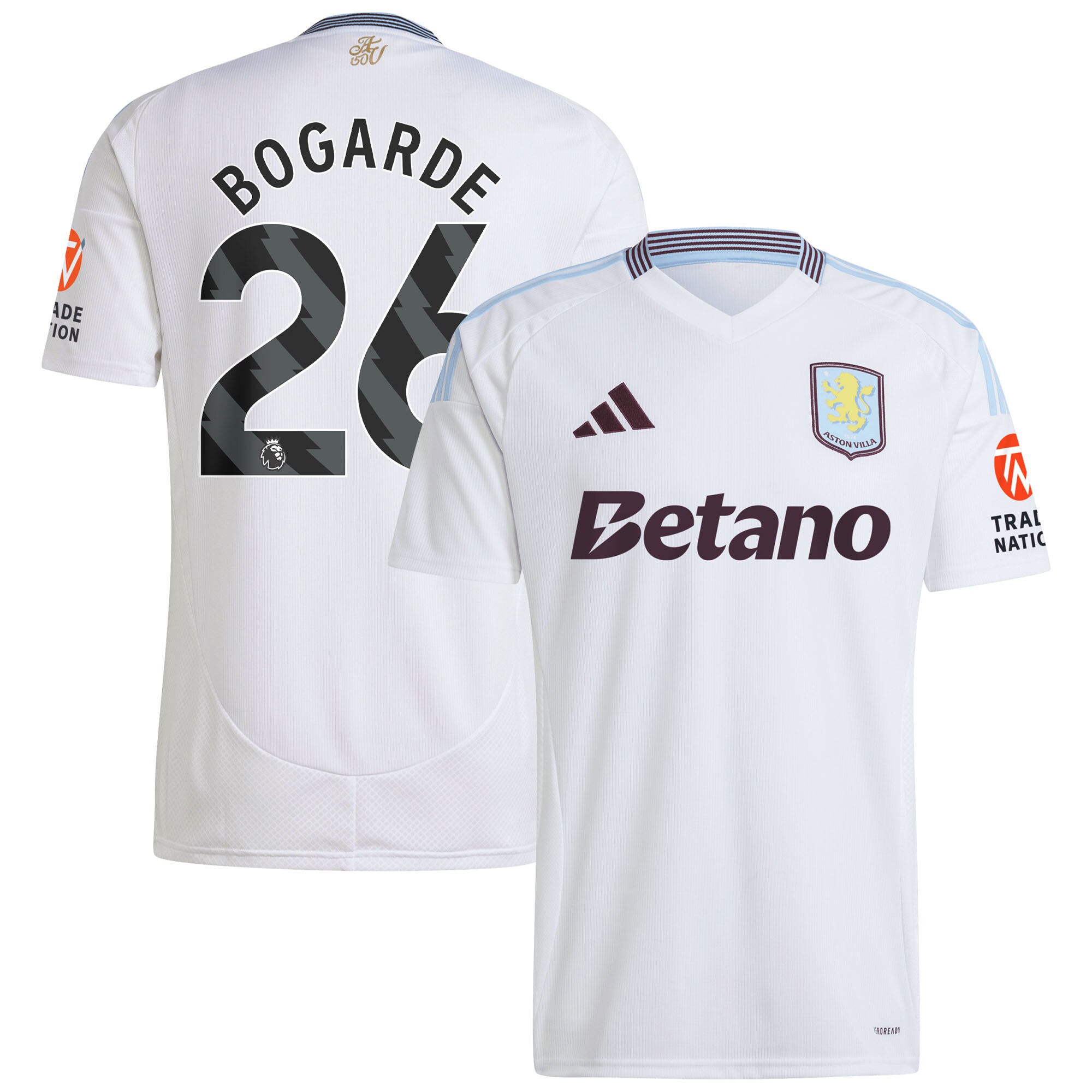 aston villa adidas away shirt 2024-25 with bogarde 26 printing Collection | Aston Villa Fan Shop