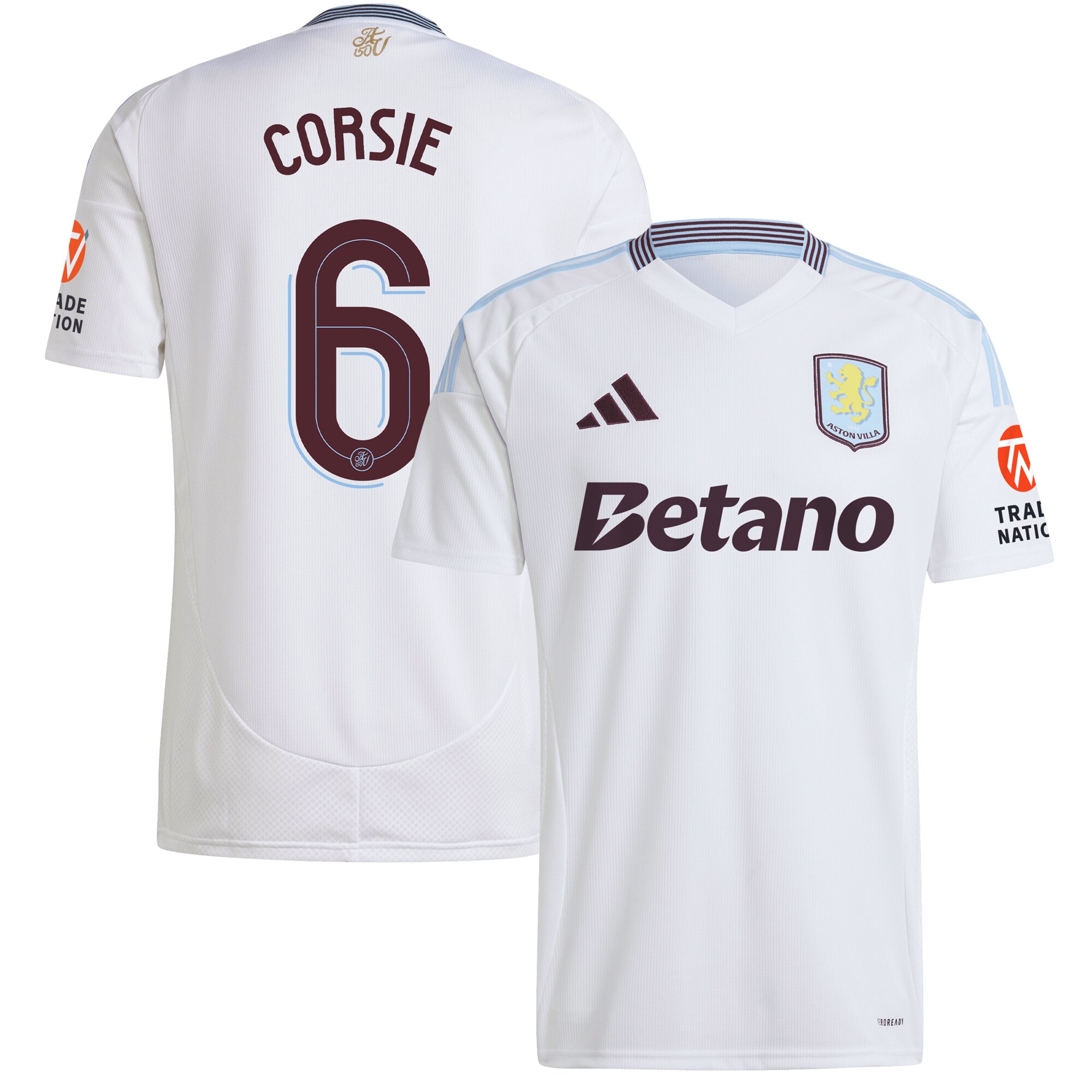 aston villa adidas away shirt 2024-25 with corsie 6 cup printing Collection | Aston Villa Fan Shop