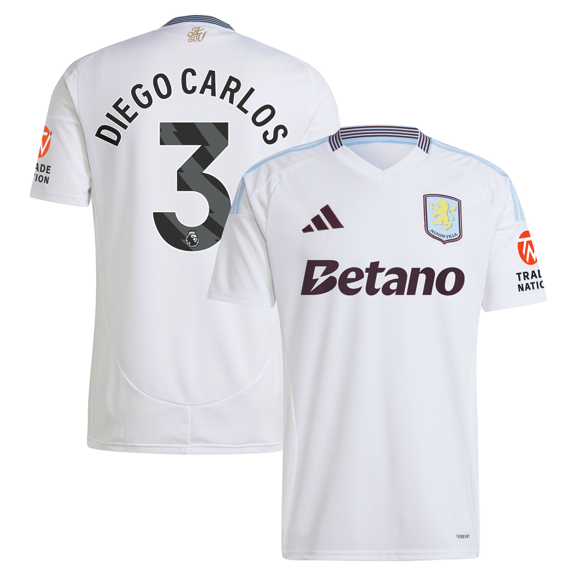 aston villa adidas away shirt 2024-25 with diego carlos 3 printing Collection | Aston Villa Fan Shop
