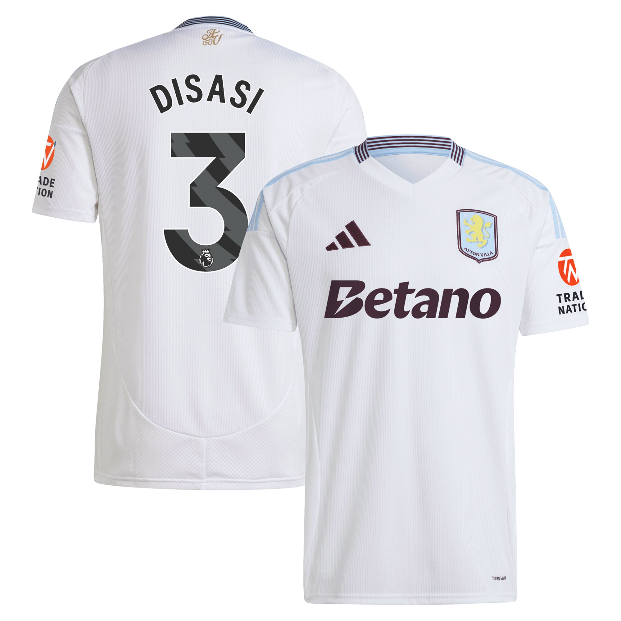 aston villa adidas away shirt 2024-25 with disasi 3 printing Collection | Aston Villa Fan Shop