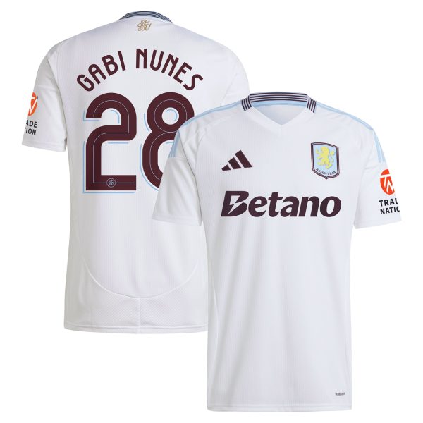 aston villa adidas away shirt 2024-25 with gabi nunes 28 cup printing Collection | Aston Villa Fan Shop