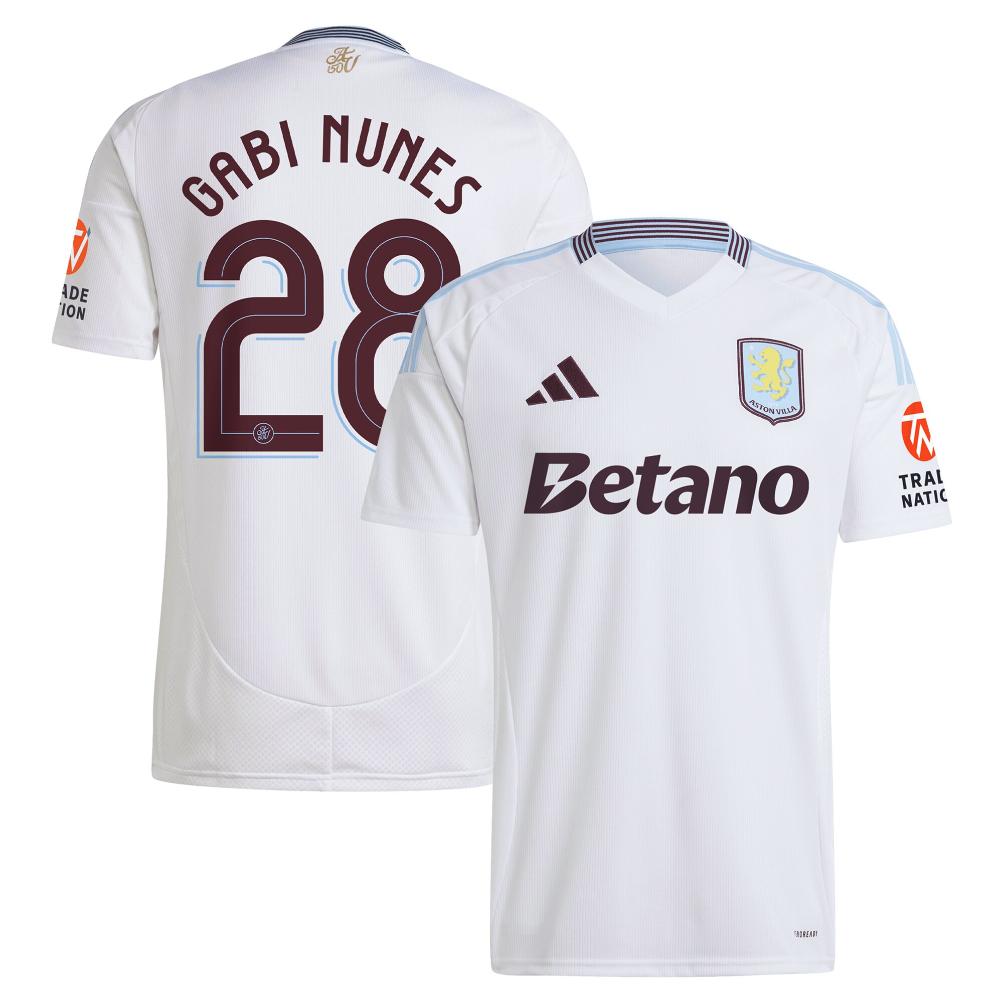 aston villa adidas away shirt 2024-25 with gabi nunes 28 cup printing Collection | Aston Villa Fan Shop