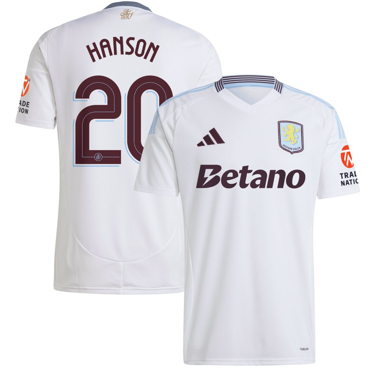 aston villa adidas away shirt 2024-25 with hanson 20 cup printing Collection | Aston Villa Fan Shop