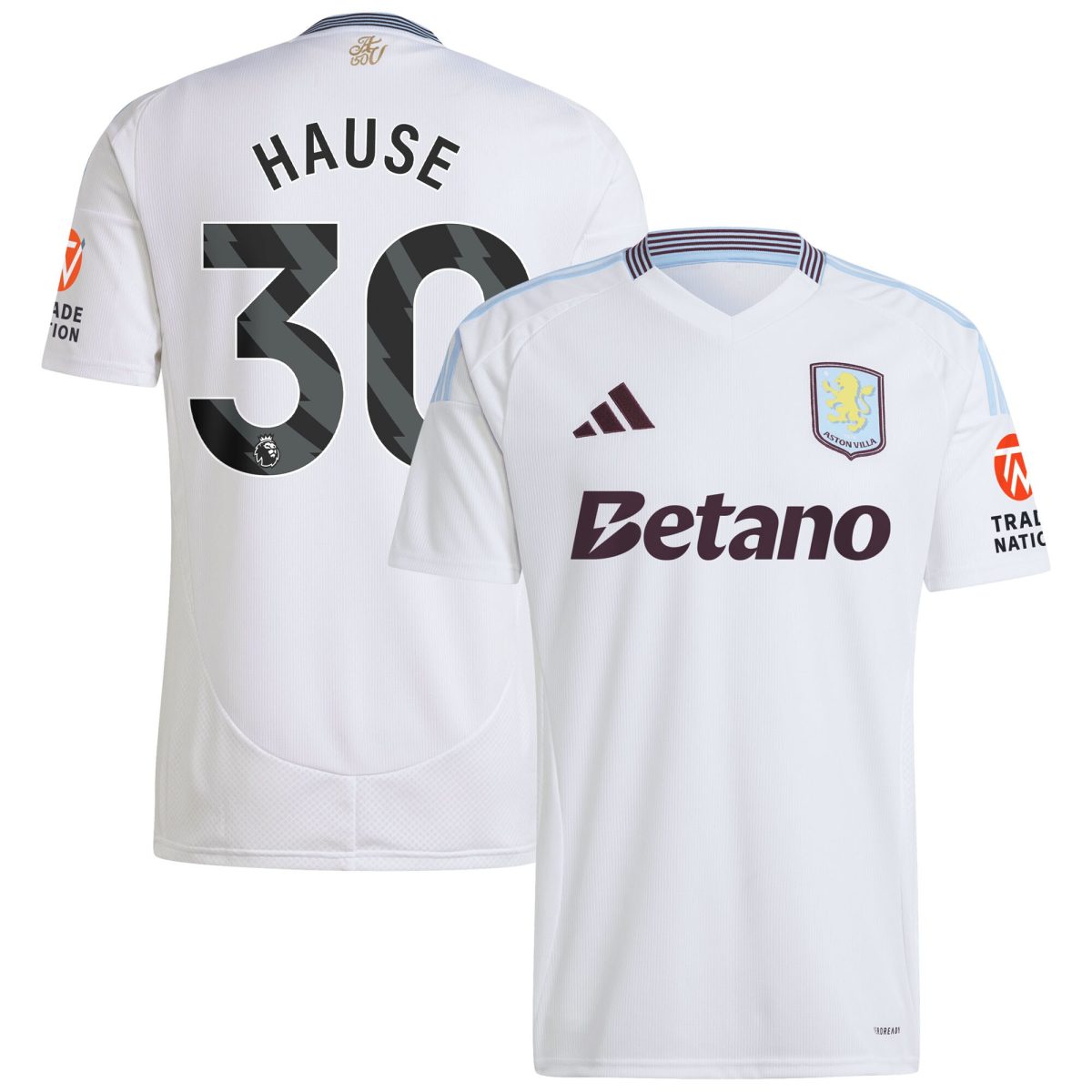 aston villa adidas away shirt 2024-25 with hause 30 printing Collection | Aston Villa Fan Shop