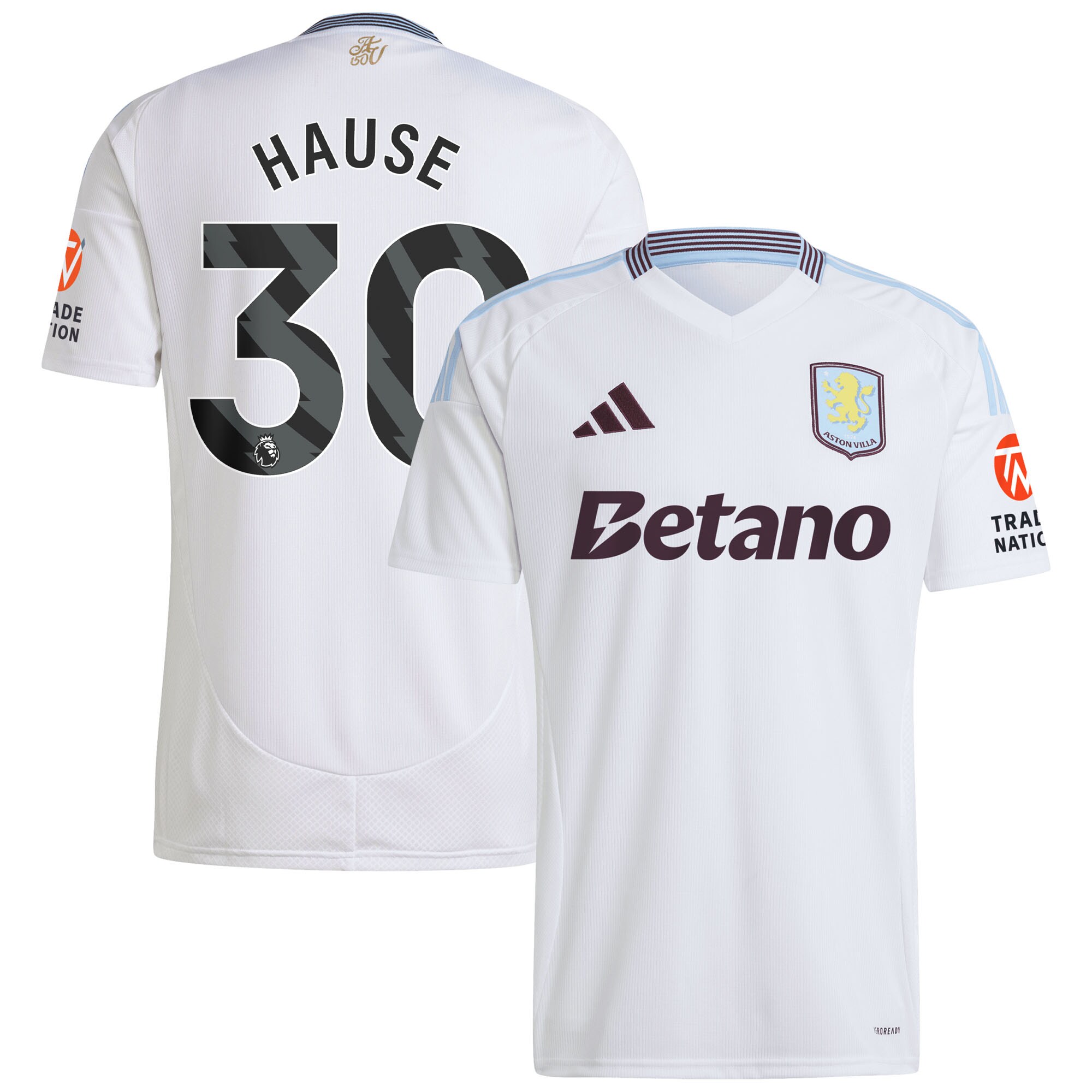 aston villa adidas away shirt 2024-25 with hause 30 printing Collection | Aston Villa Fan Shop