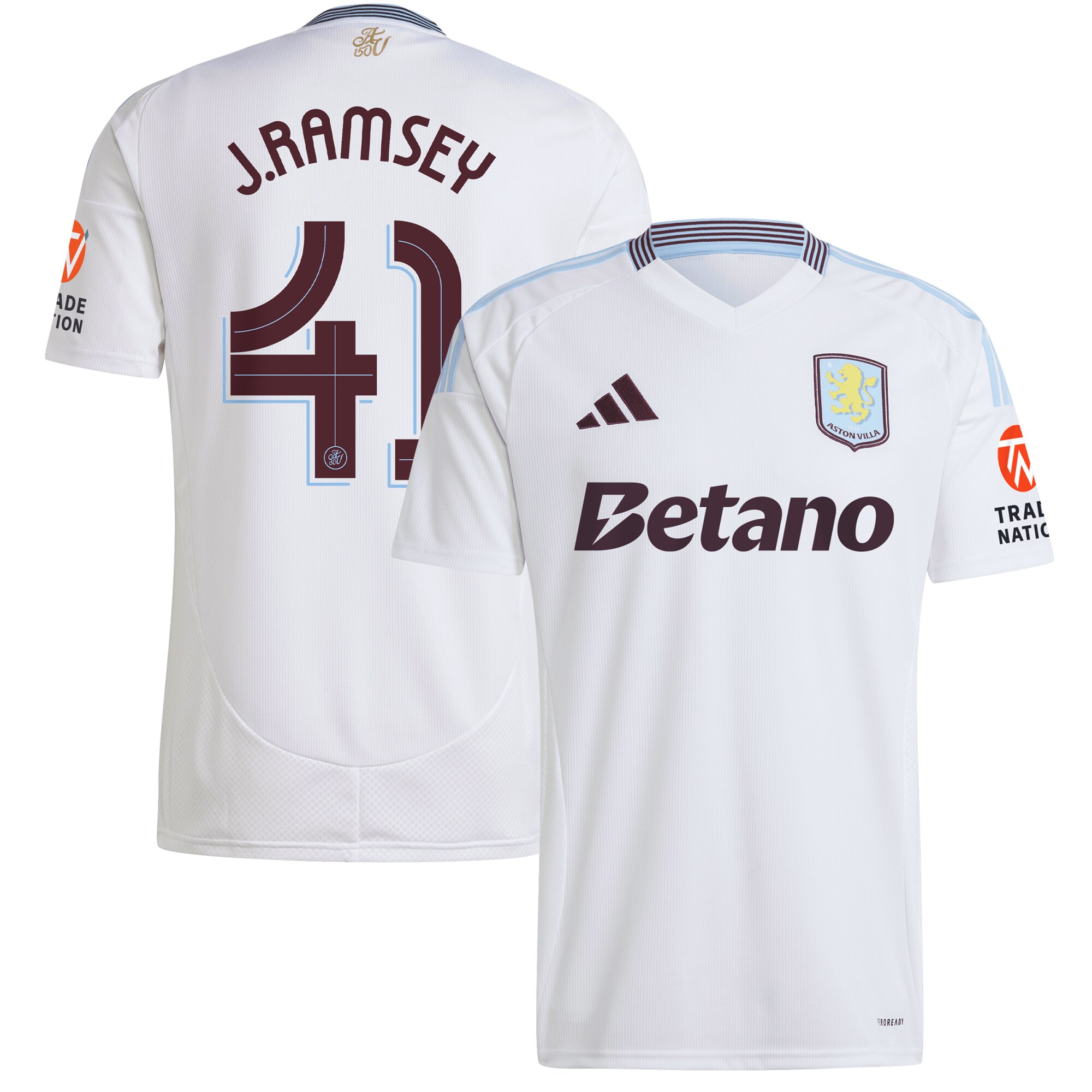 aston villa adidas away shirt 2024-25 with j. ramsey 41 cup printing Collection | Aston Villa Fan Shop