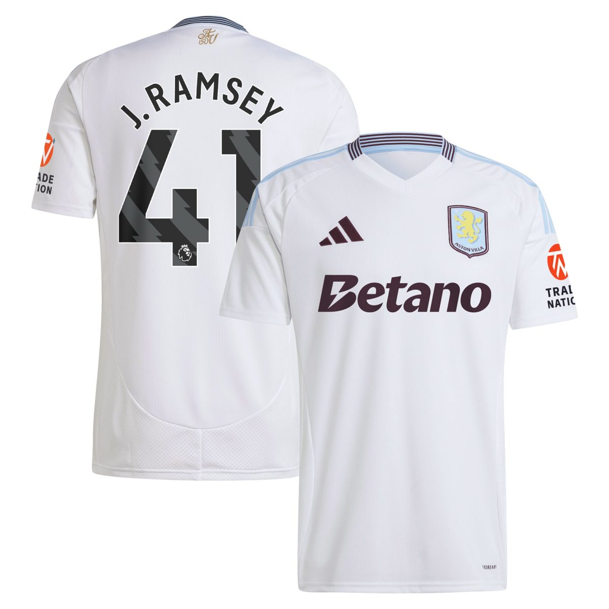 aston villa adidas away shirt 2024-25 with j. ramsey 41 printing Collection | Aston Villa Fan Shop