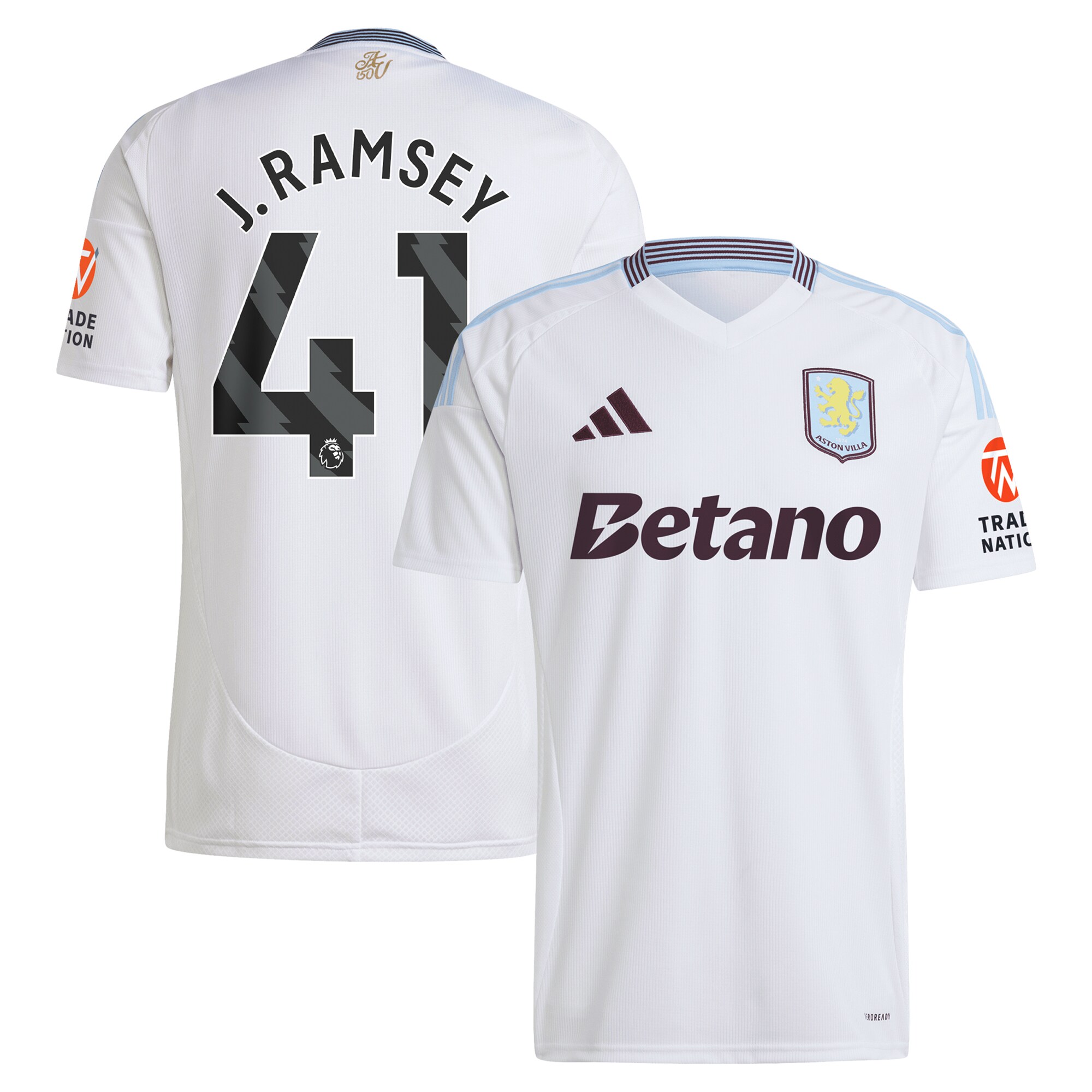 aston villa adidas away shirt 2024-25 with j. ramsey 41 printing Collection | Aston Villa Fan Shop