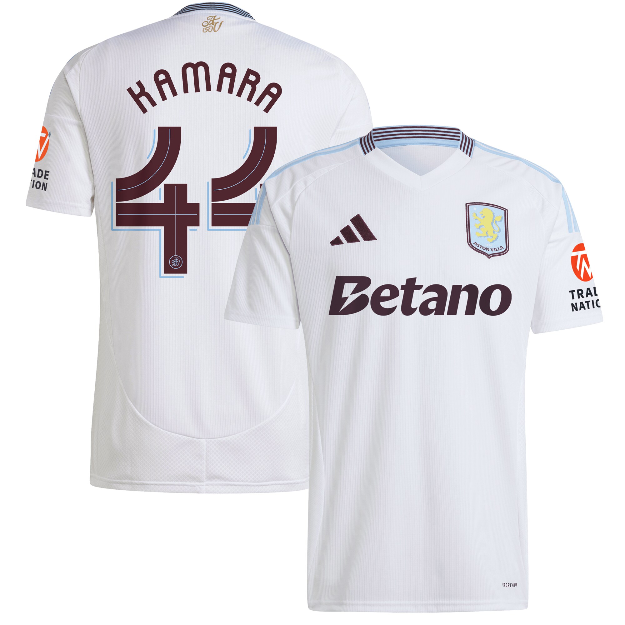 aston villa adidas away shirt 2024-25 with kamara 44 cup printing Collection | Aston Villa Fan Shop