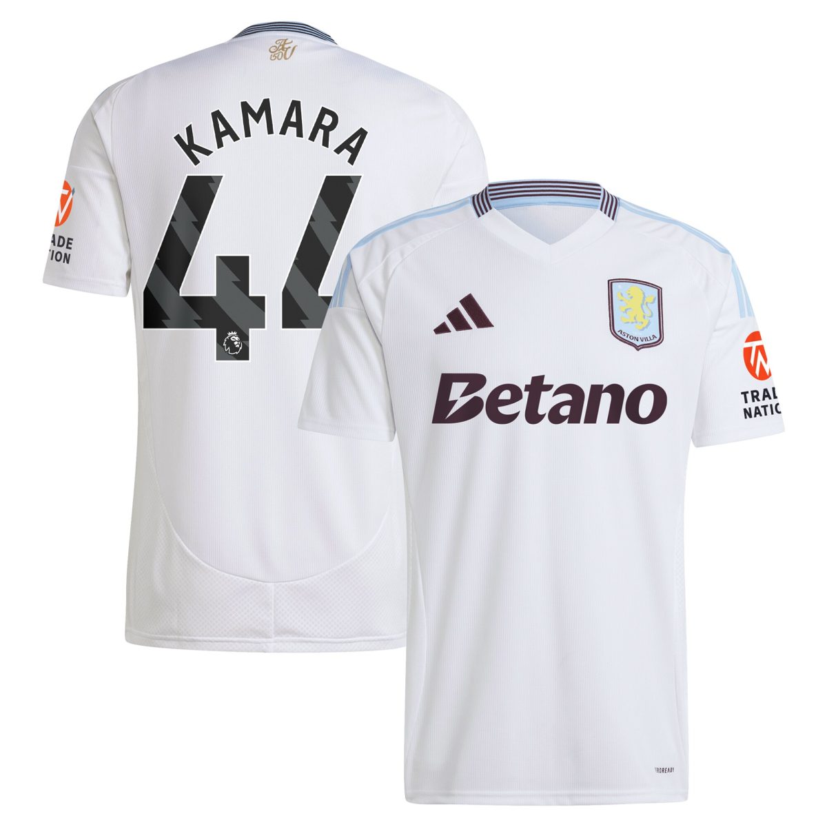 aston villa adidas away shirt 2024-25 with kamara 44 printing Collection | Aston Villa Fan Shop
