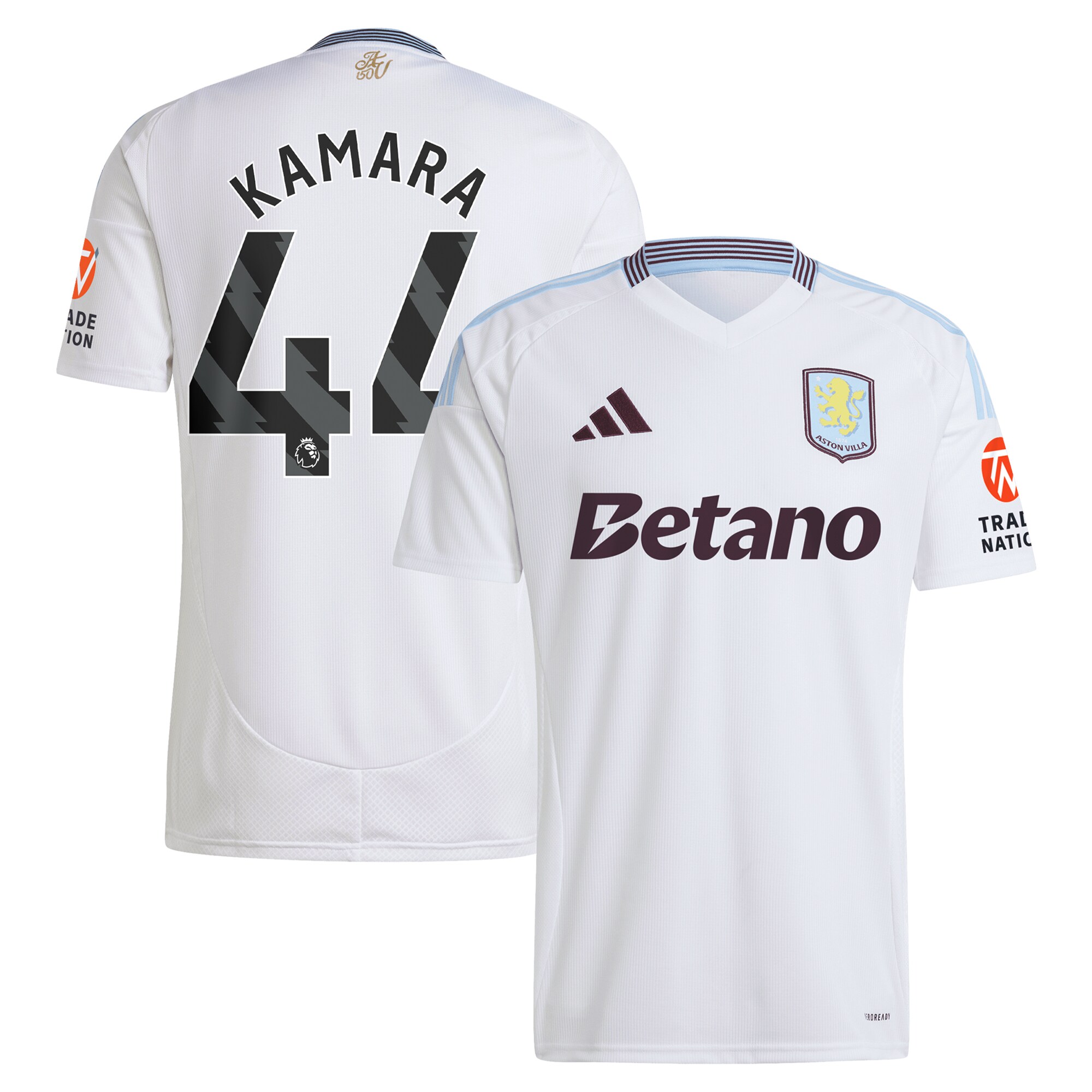 aston villa adidas away shirt 2024-25 with kamara 44 printing Collection | Aston Villa Fan Shop