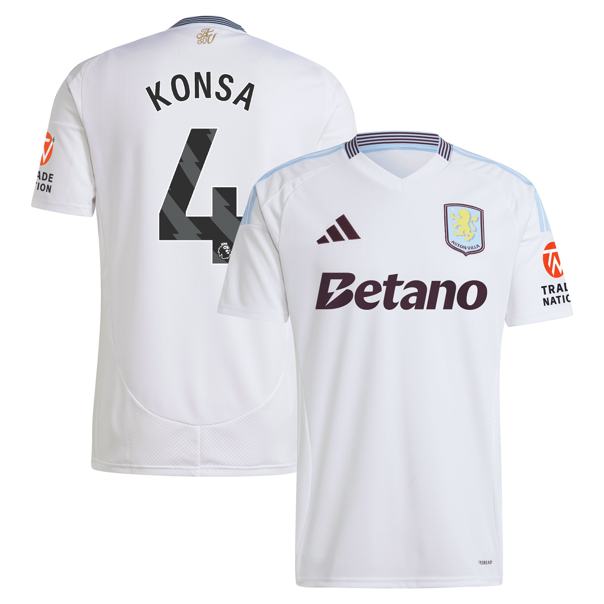 aston villa adidas away shirt 2024-25 with konsa 4 printing Collection | Aston Villa Fan Shop