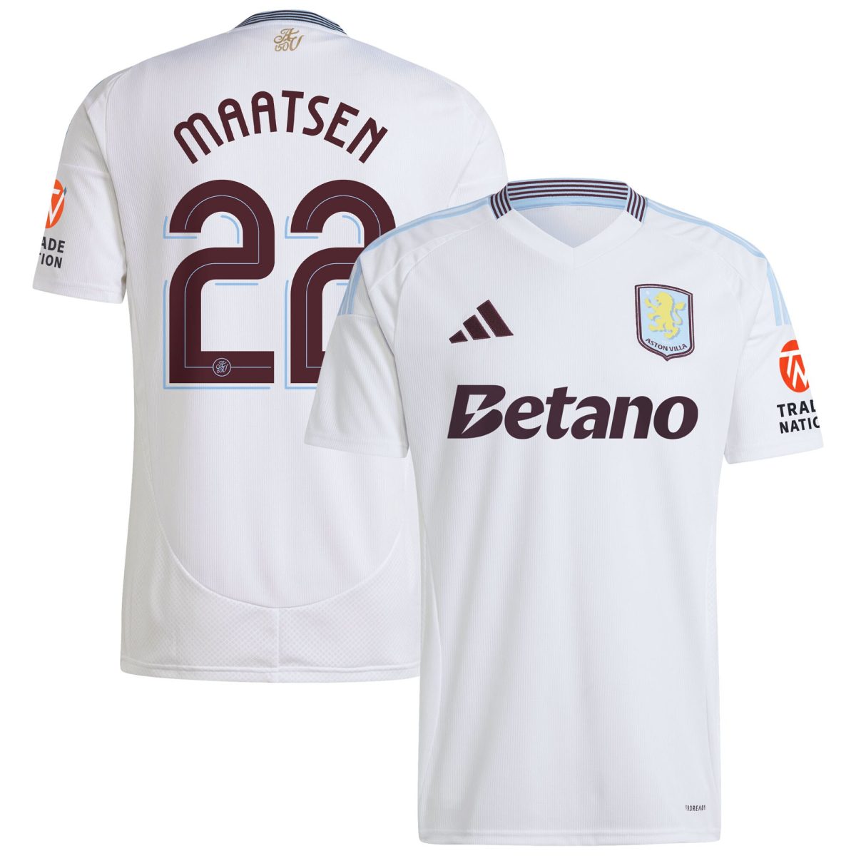 aston villa adidas away shirt 2024-25 with maatsen 22 cup printing Collection | Aston Villa Fan Shop