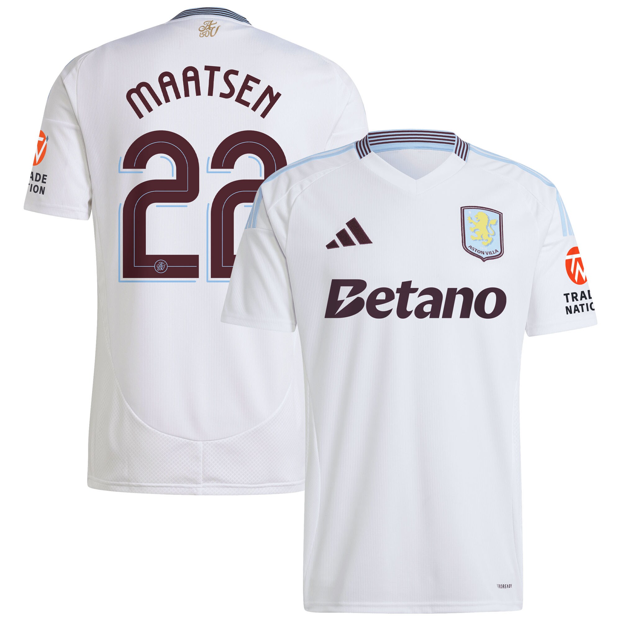 aston villa adidas away shirt 2024-25 with maatsen 22 cup printing Collection | Aston Villa Fan Shop