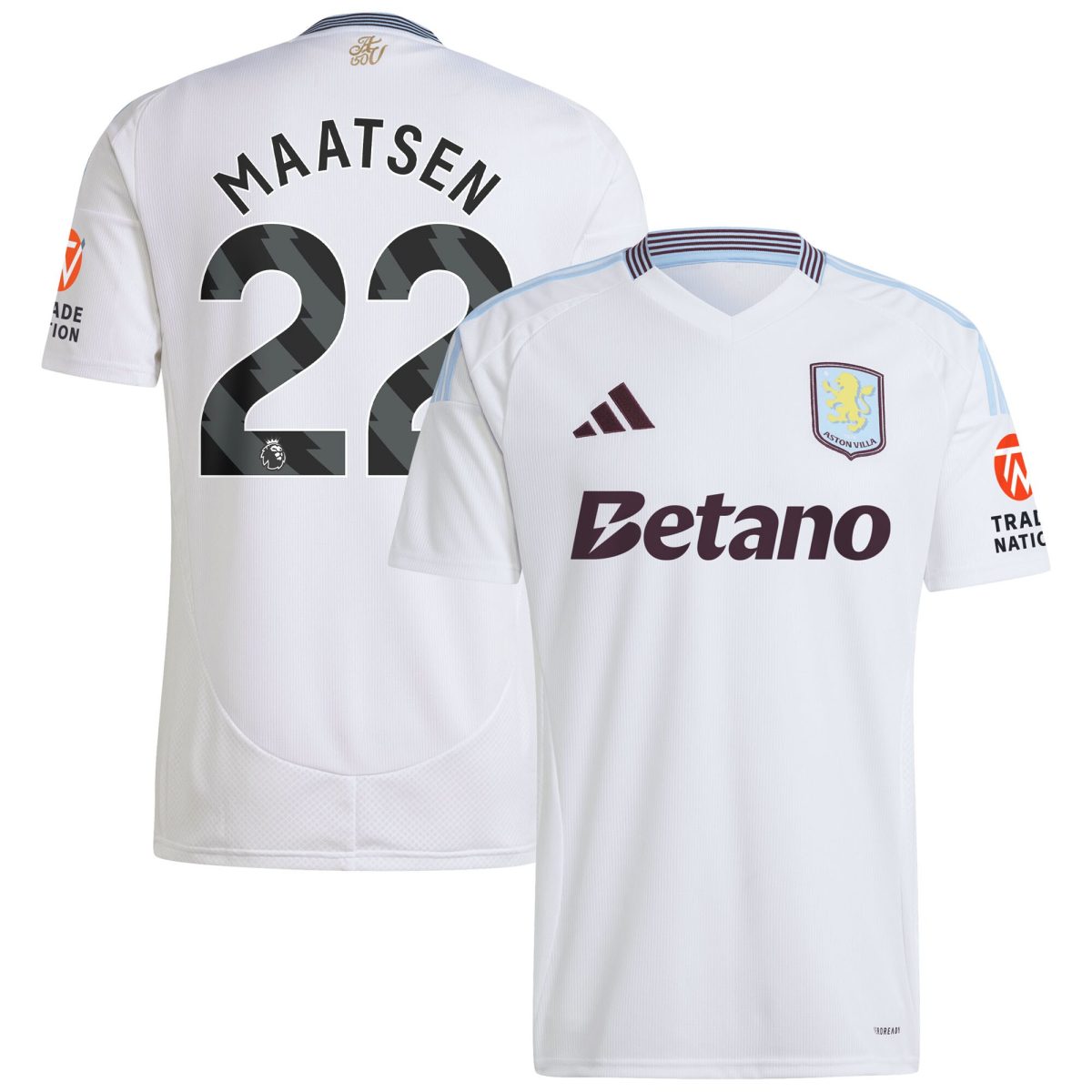 aston villa adidas away shirt 2024-25 with maatsen 22 printing Collection | Aston Villa Fan Shop