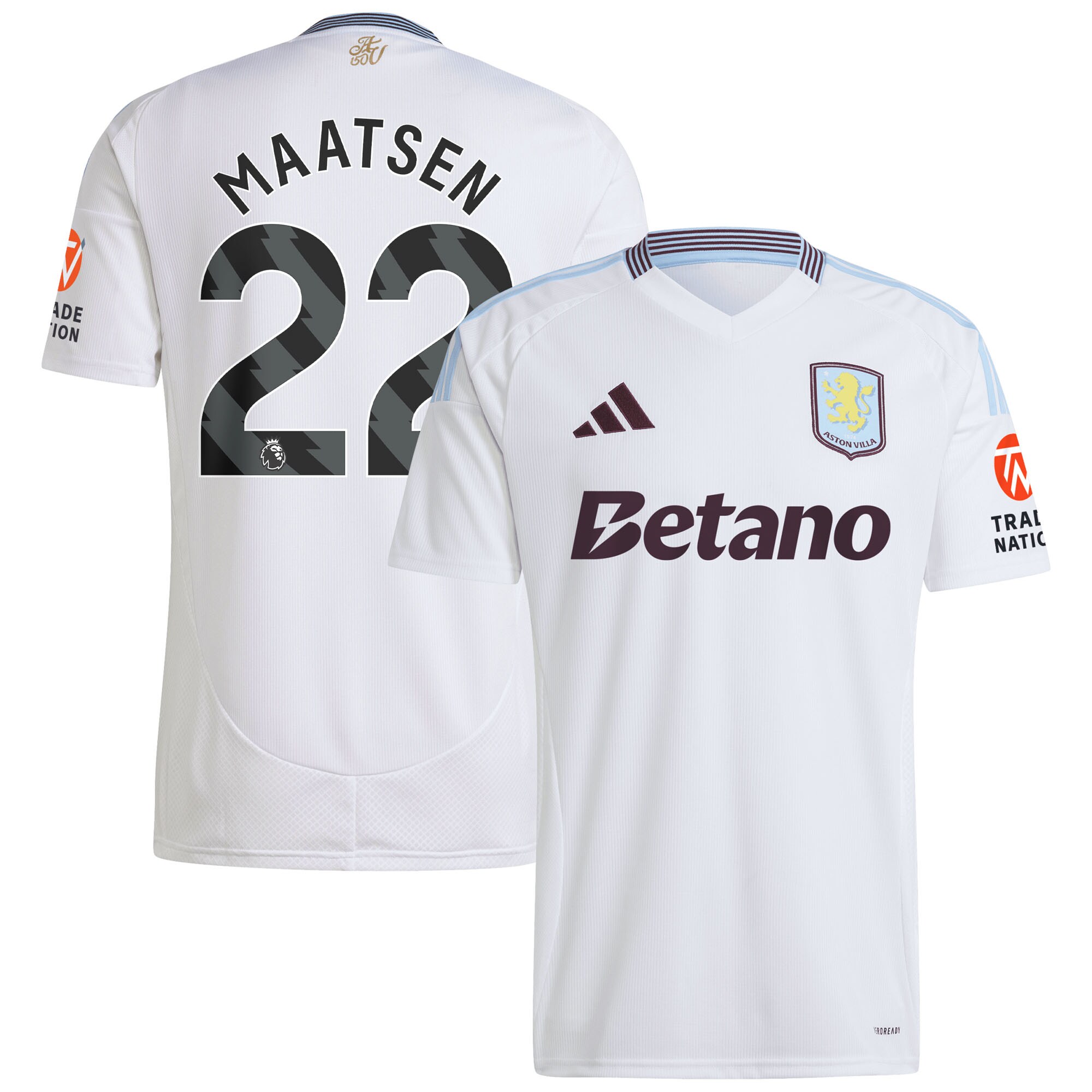 aston villa adidas away shirt 2024-25 with maatsen 22 printing Collection | Aston Villa Fan Shop