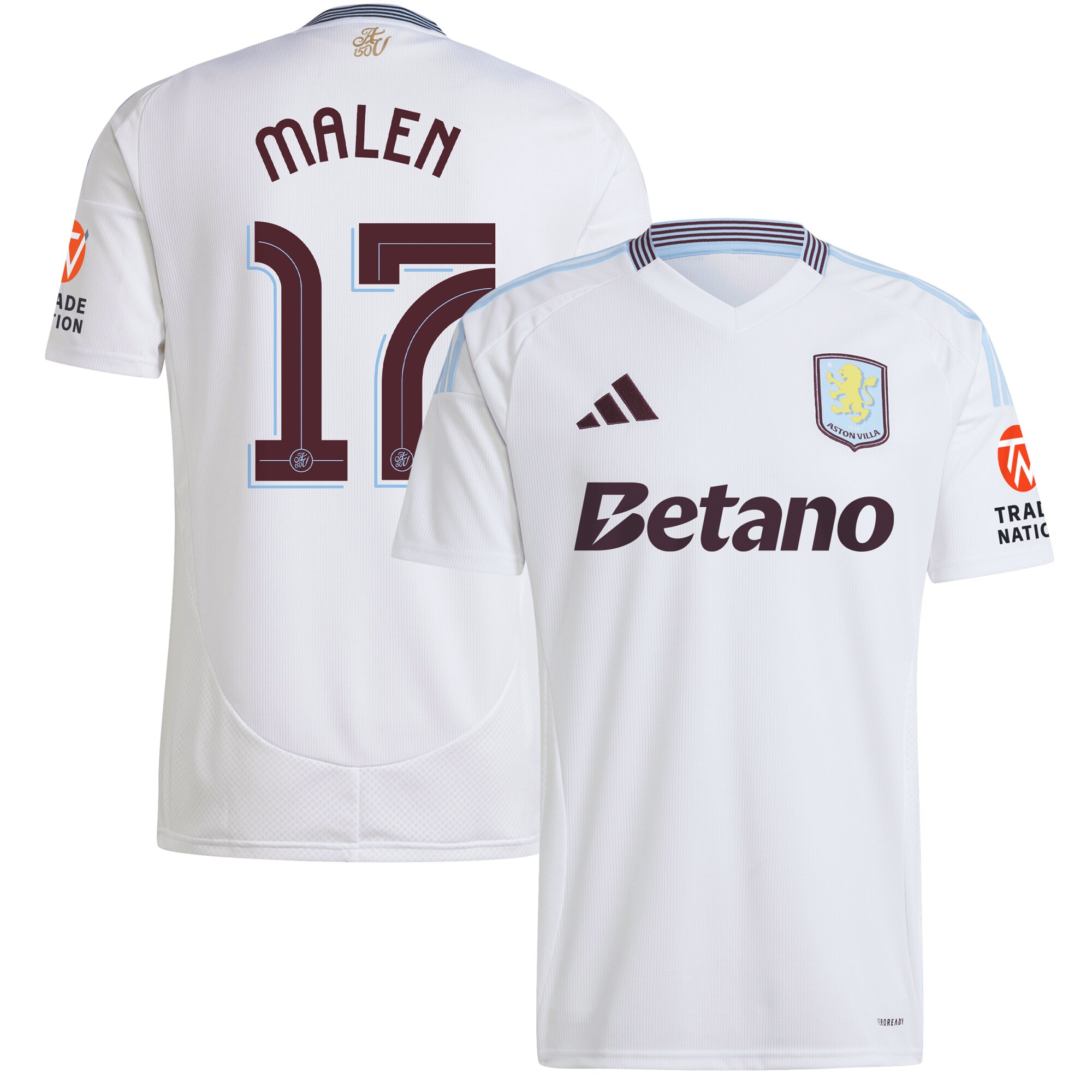 aston villa adidas away shirt 2024-25 with malen 17 cup printing Collection | Aston Villa Fan Shop
