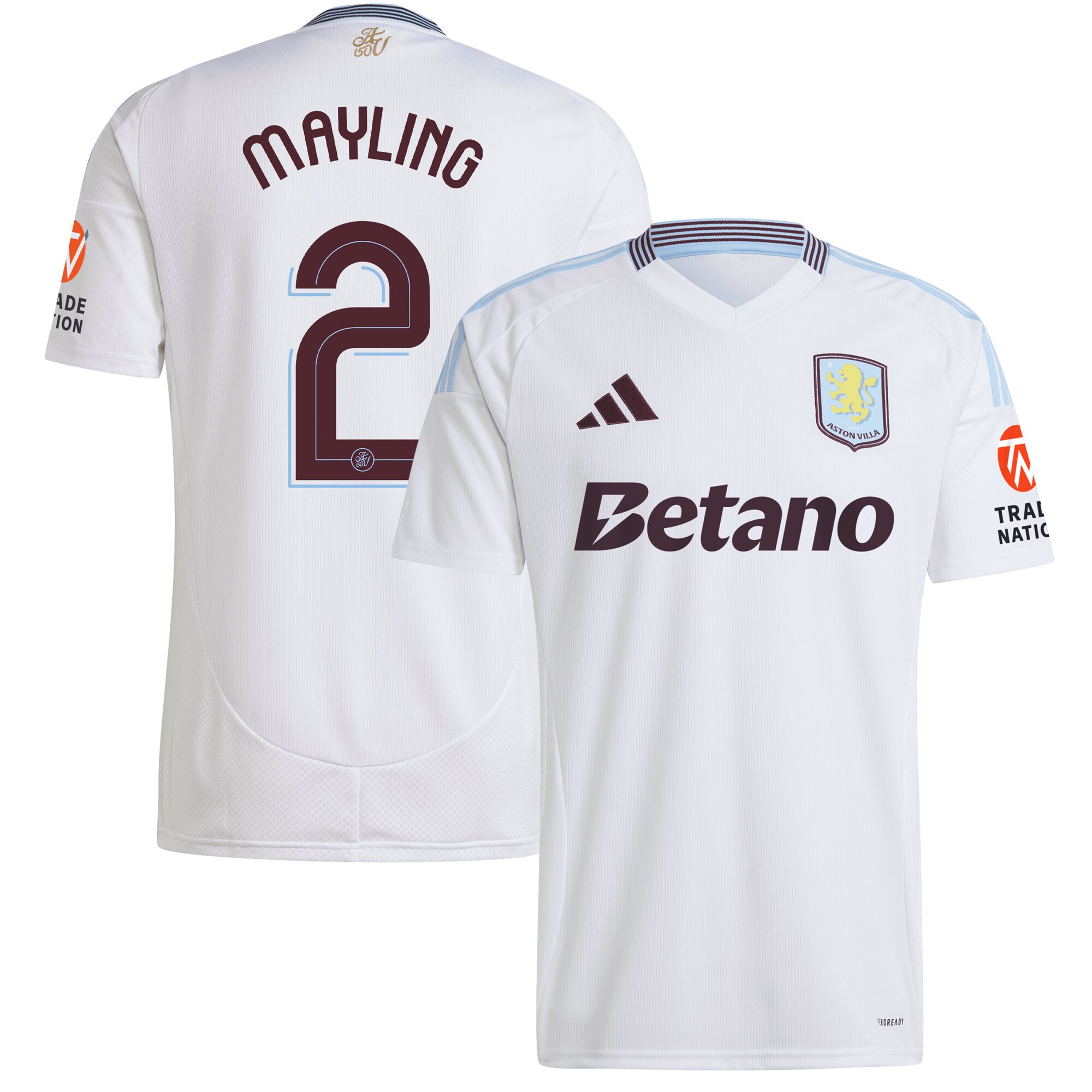 aston villa adidas away shirt 2024-25 with mayling 2 cup printing Collection | Aston Villa Fan Shop