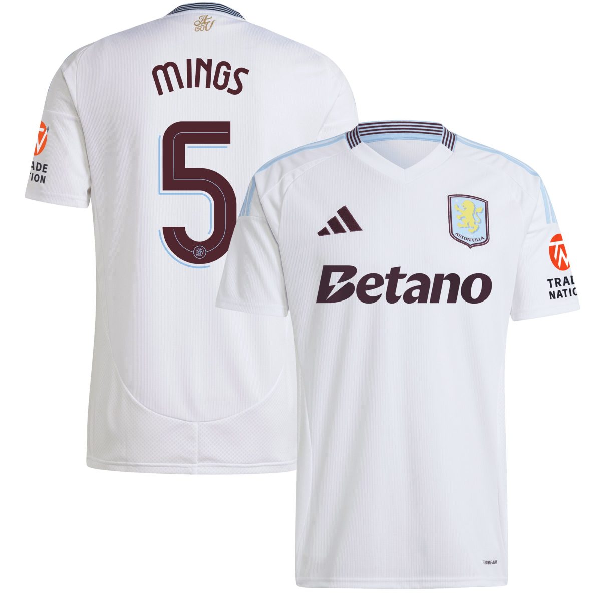 aston villa adidas away shirt 2024-25 with mings 5 cup printing Collection | Aston Villa Fan Shop