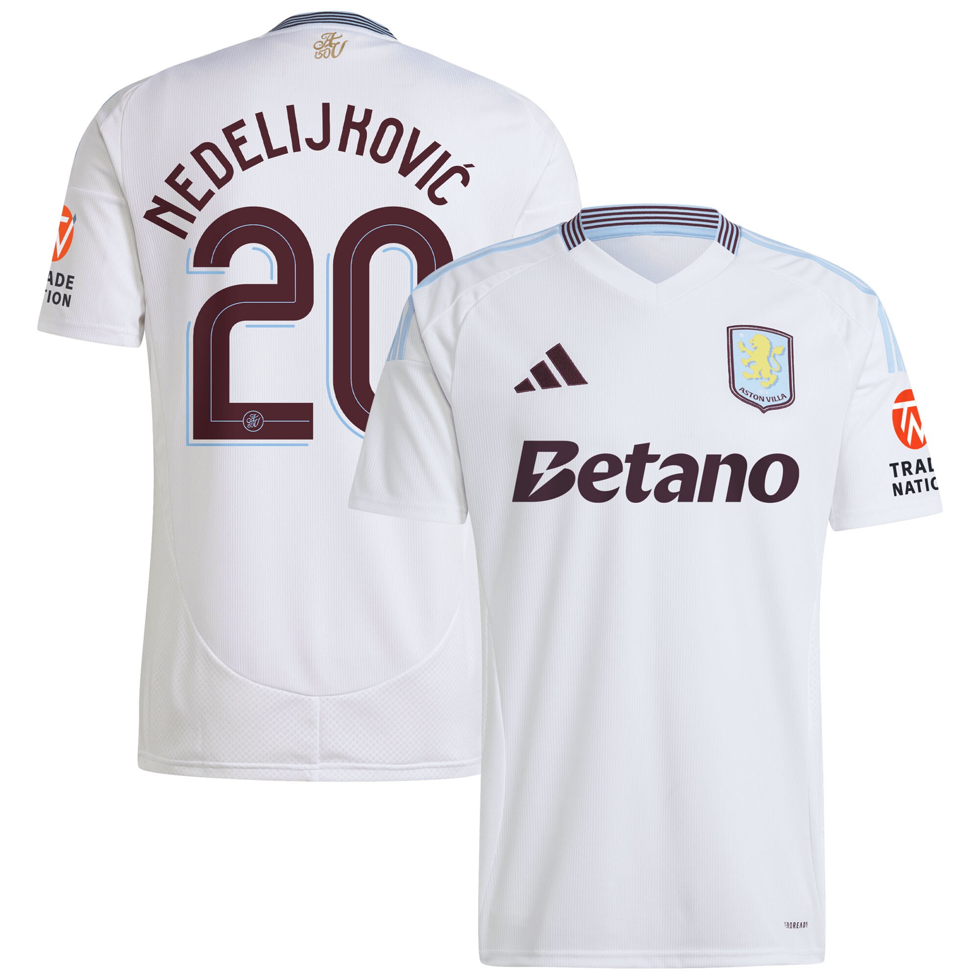 aston villa adidas away shirt 2024-25 with nedeljković 20 cup printing Collection | Aston Villa Fan Shop