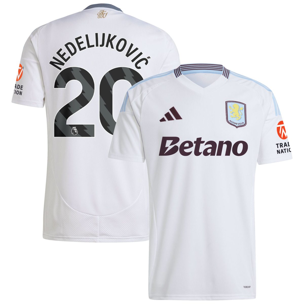 aston villa adidas away shirt 2024-25 with nedeljković 20 printing Collection | Aston Villa Fan Shop