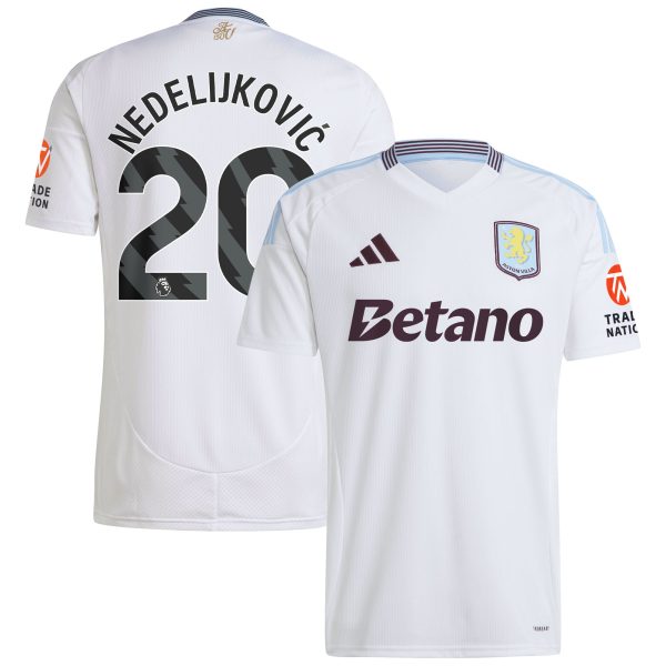 aston villa adidas away shirt 2024-25 with nedeljković 20 printing Collection | Aston Villa Fan Shop