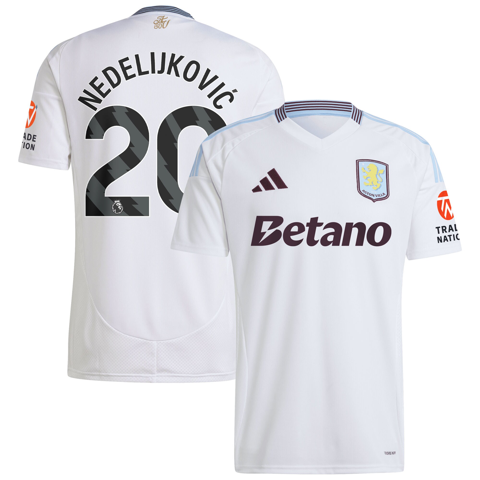 aston villa adidas away shirt 2024-25 with nedeljković 20 printing Collection | Aston Villa Fan Shop