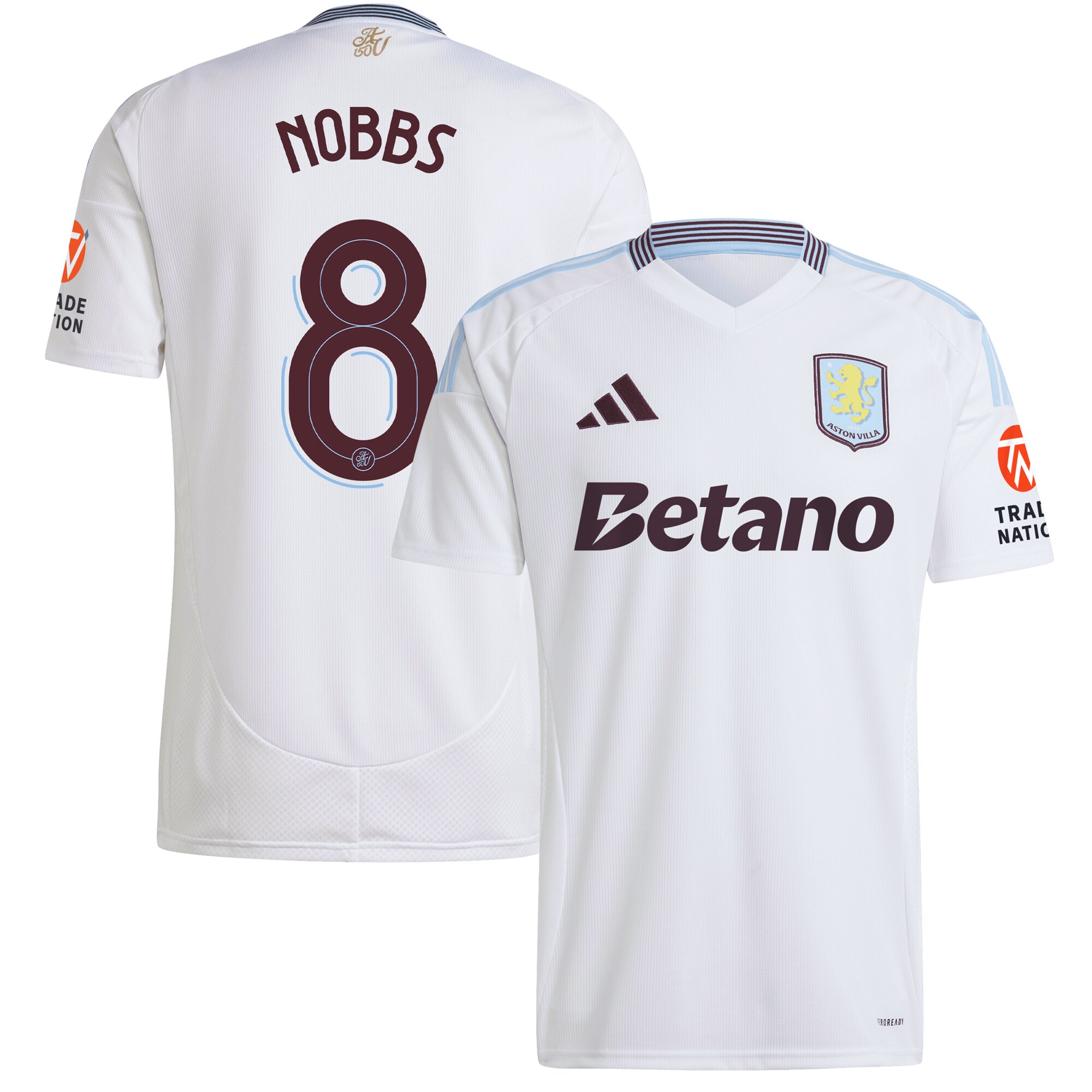 aston villa adidas away shirt 2024-25 with nobbs 8 cup printing Collection | Aston Villa Fan Shop