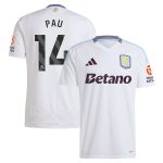 aston villa adidas away shirt 2024-25 with pau 14 printing Collection | Aston Villa Fan Shop