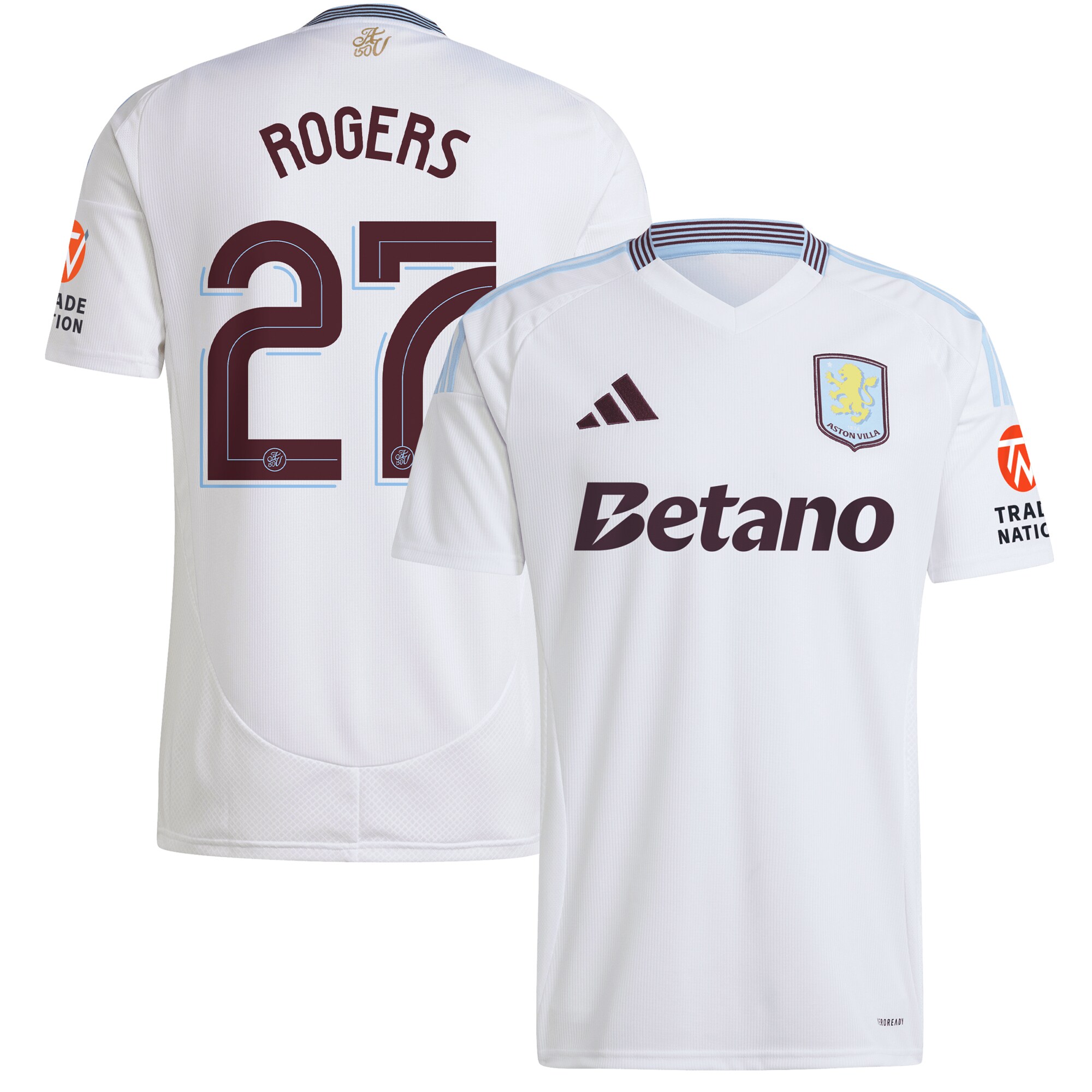 aston villa adidas away shirt 2024-25 with rogers 27 cup printing Collection | Aston Villa Fan Shop