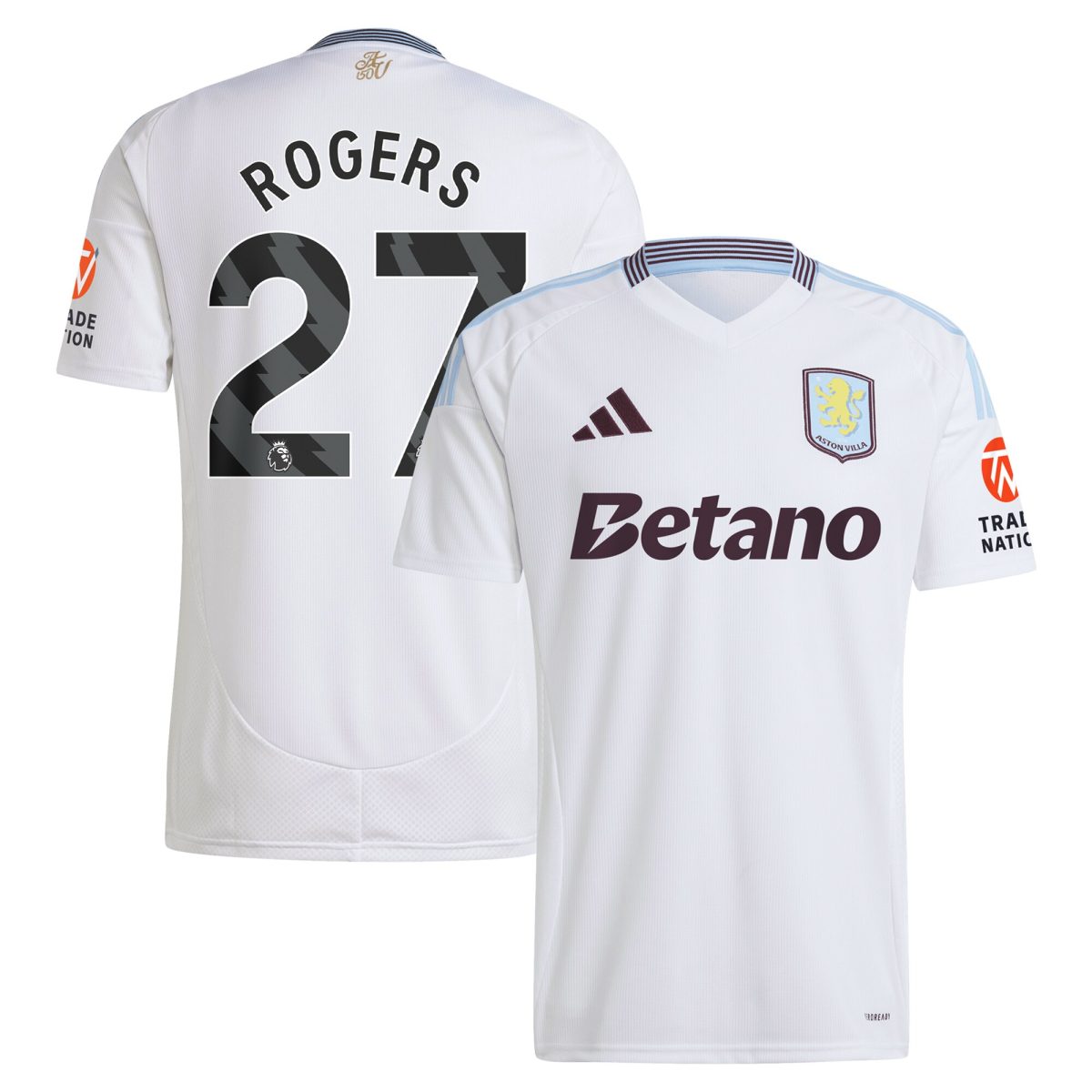 aston villa adidas away shirt 2024-25 with rogers 27 printing Collection | Aston Villa Fan Shop