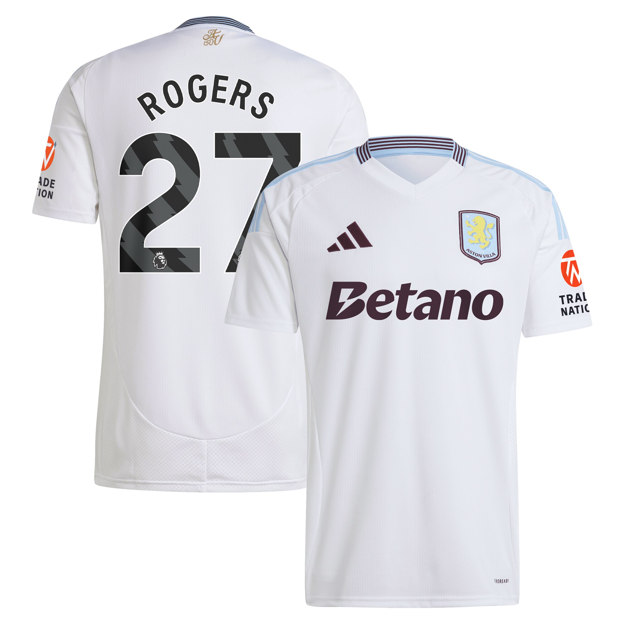 aston villa adidas away shirt 2024-25 with rogers 27 printing Collection | Aston Villa Fan Shop